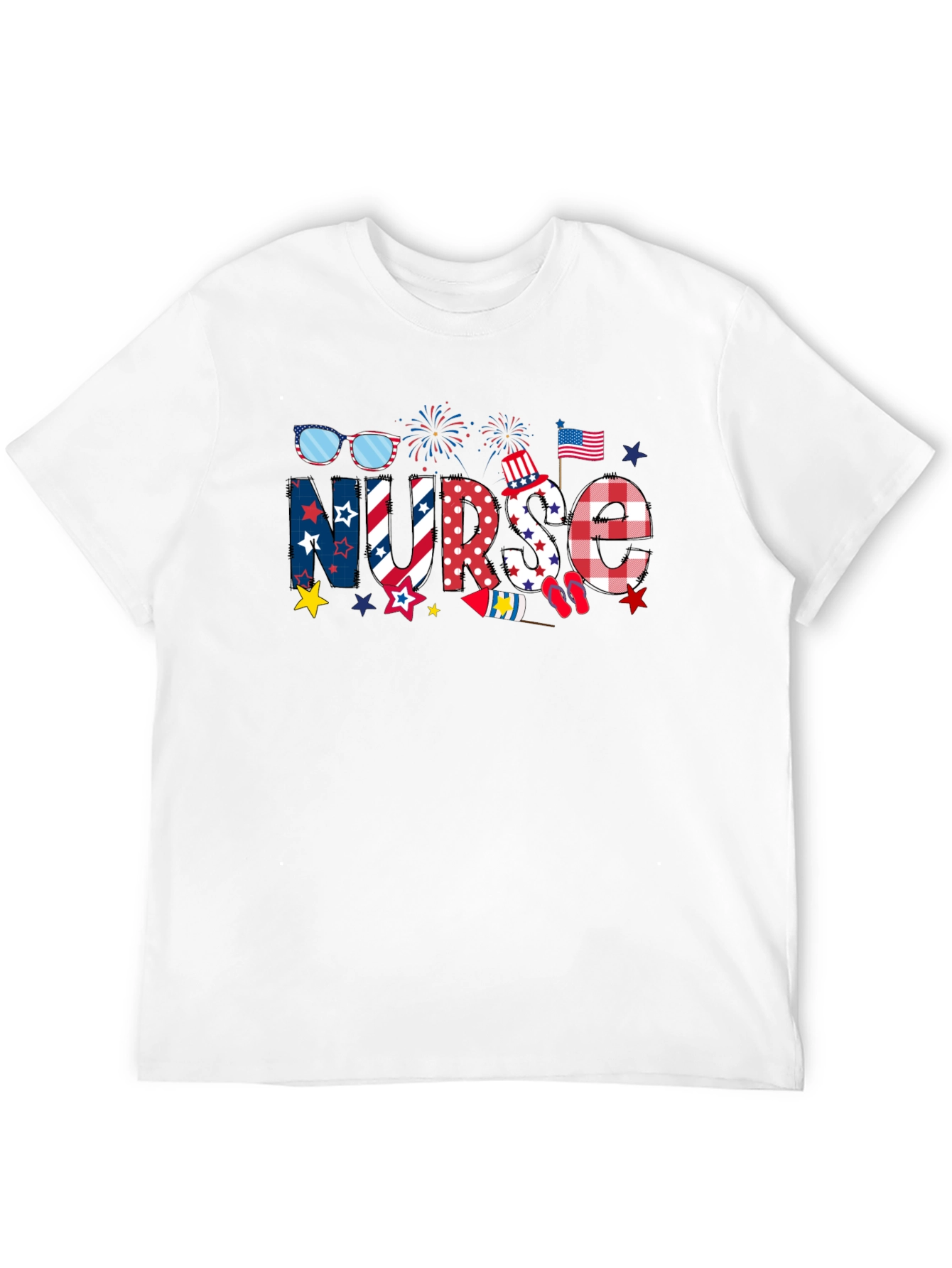 Patriotic Nurse T-Shirt - Independence Day