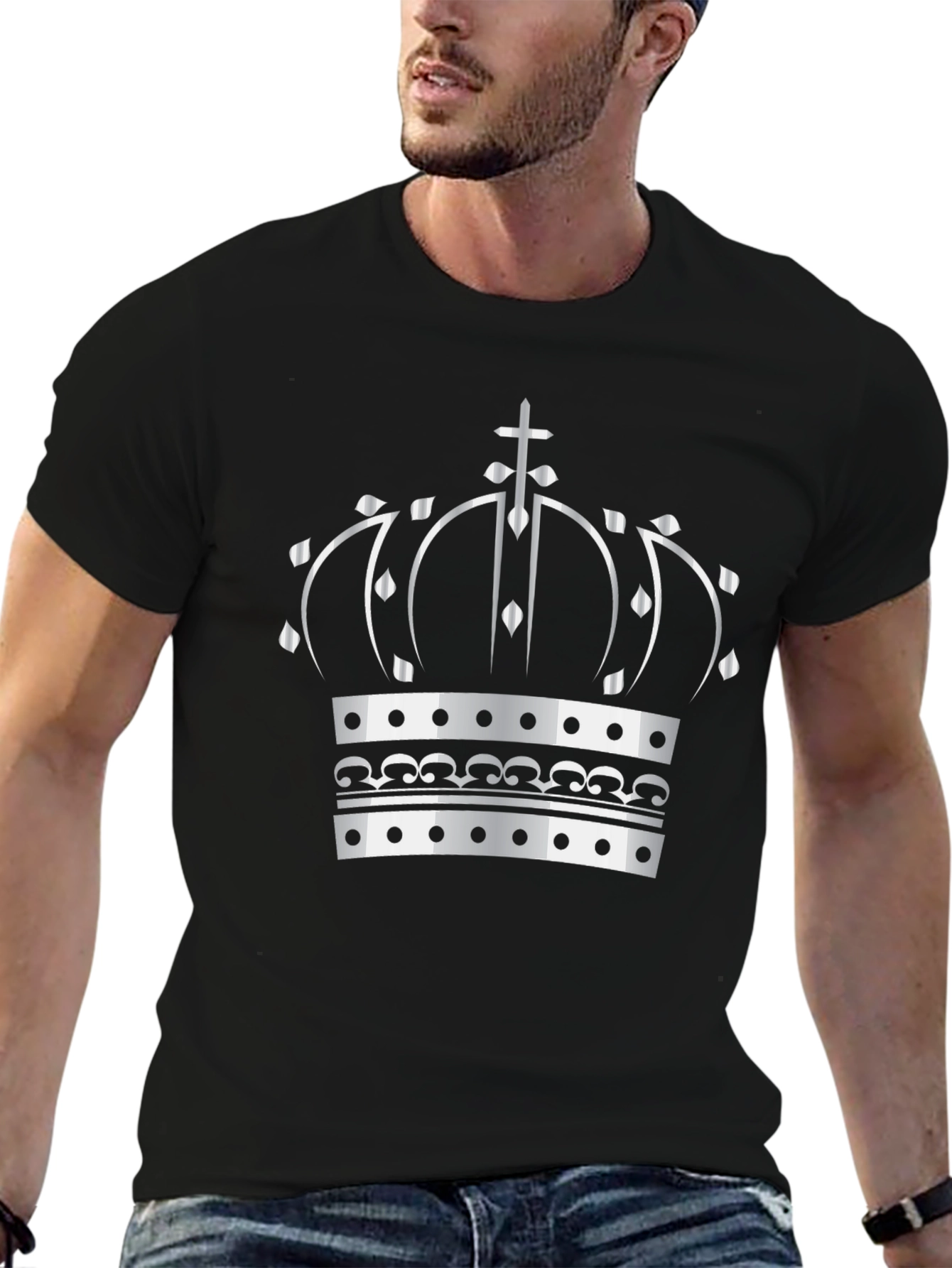 Crown Graphic Tee - Regal Style