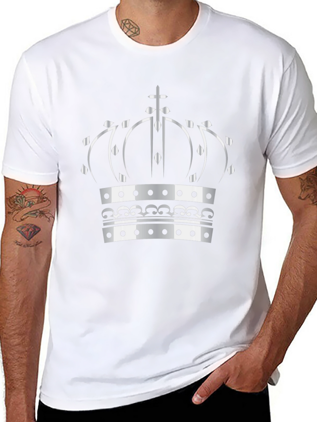 Crown Graphic Tee - Regal Style