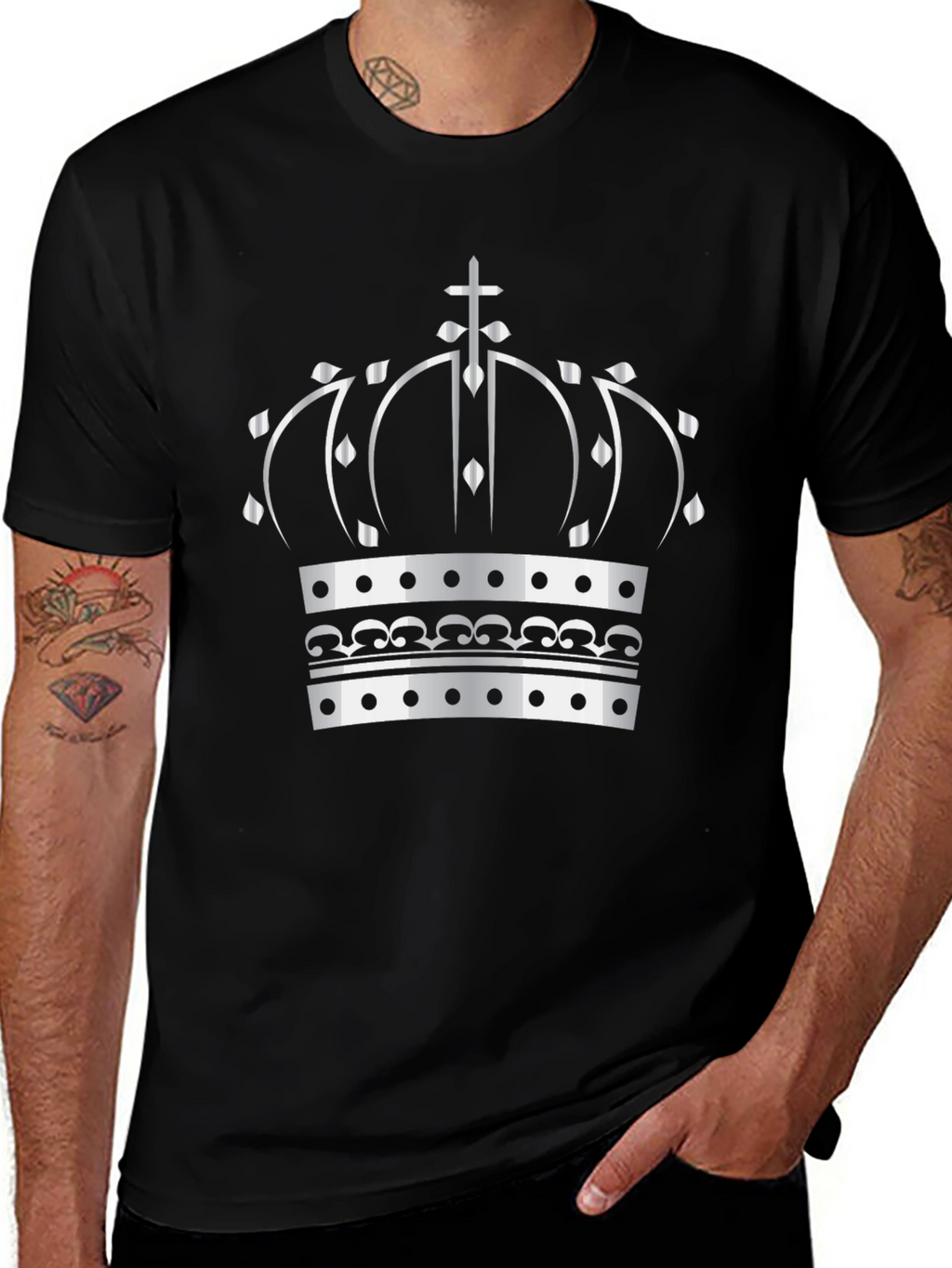 Crown Graphic Tee - Regal Style