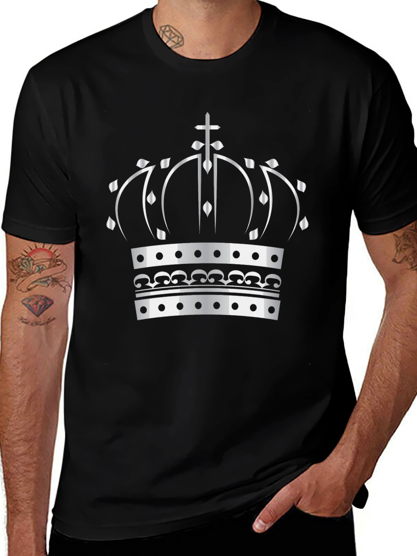 Crown Graphic Tee - Regal Style