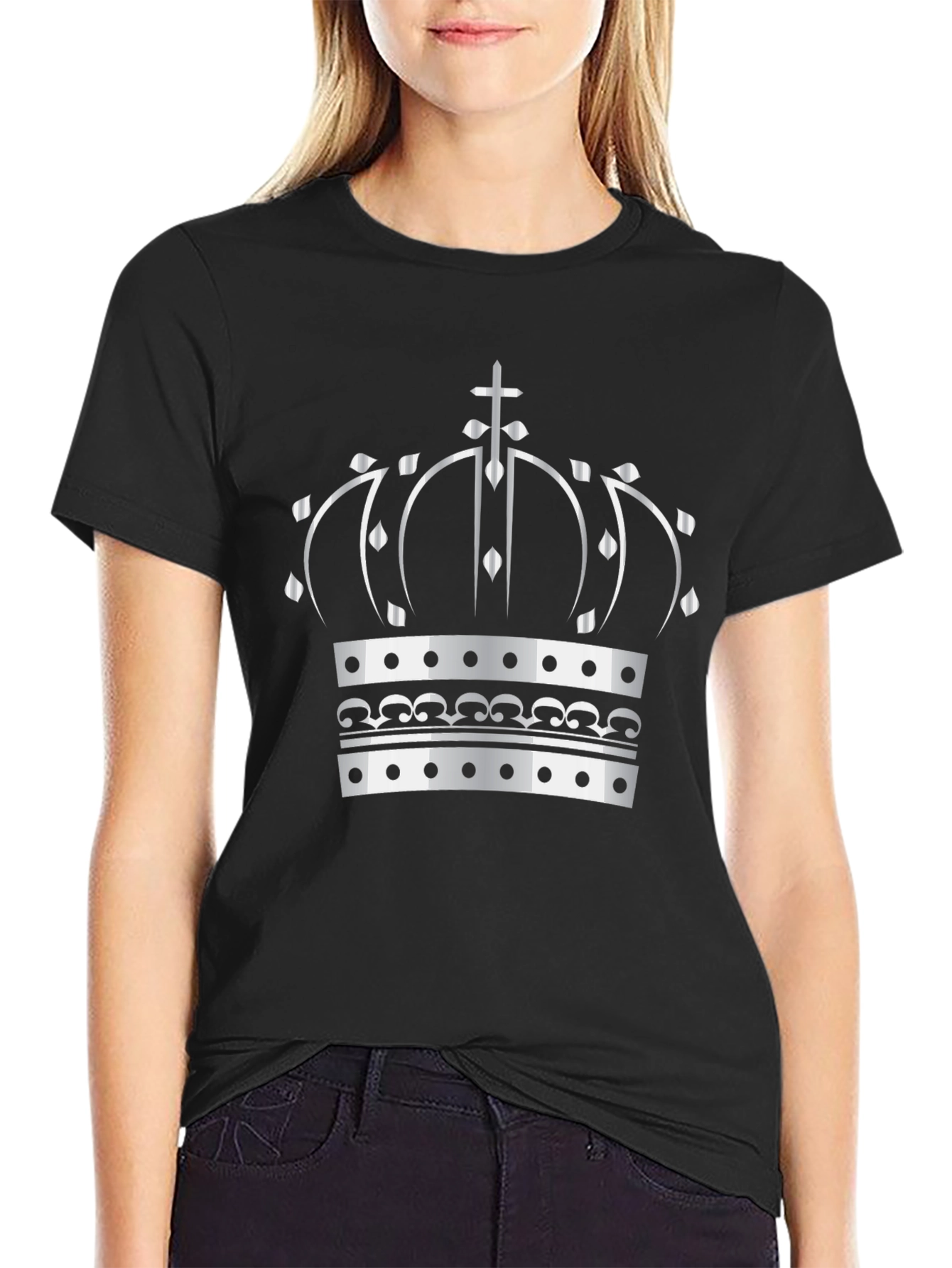 Crown Graphic Tee - Regal Style