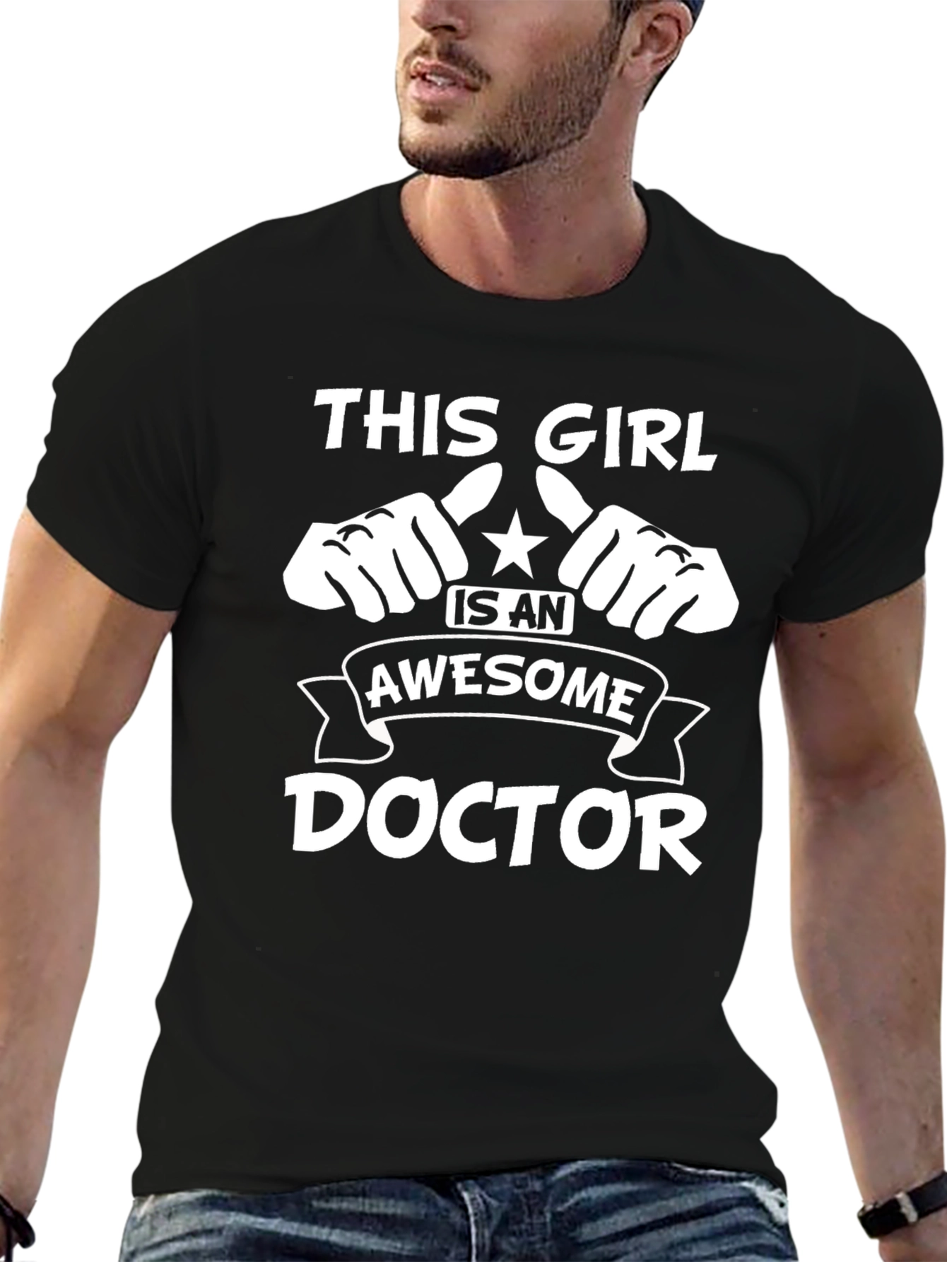 Awesome Doctor Graphic T-Shirt - Black