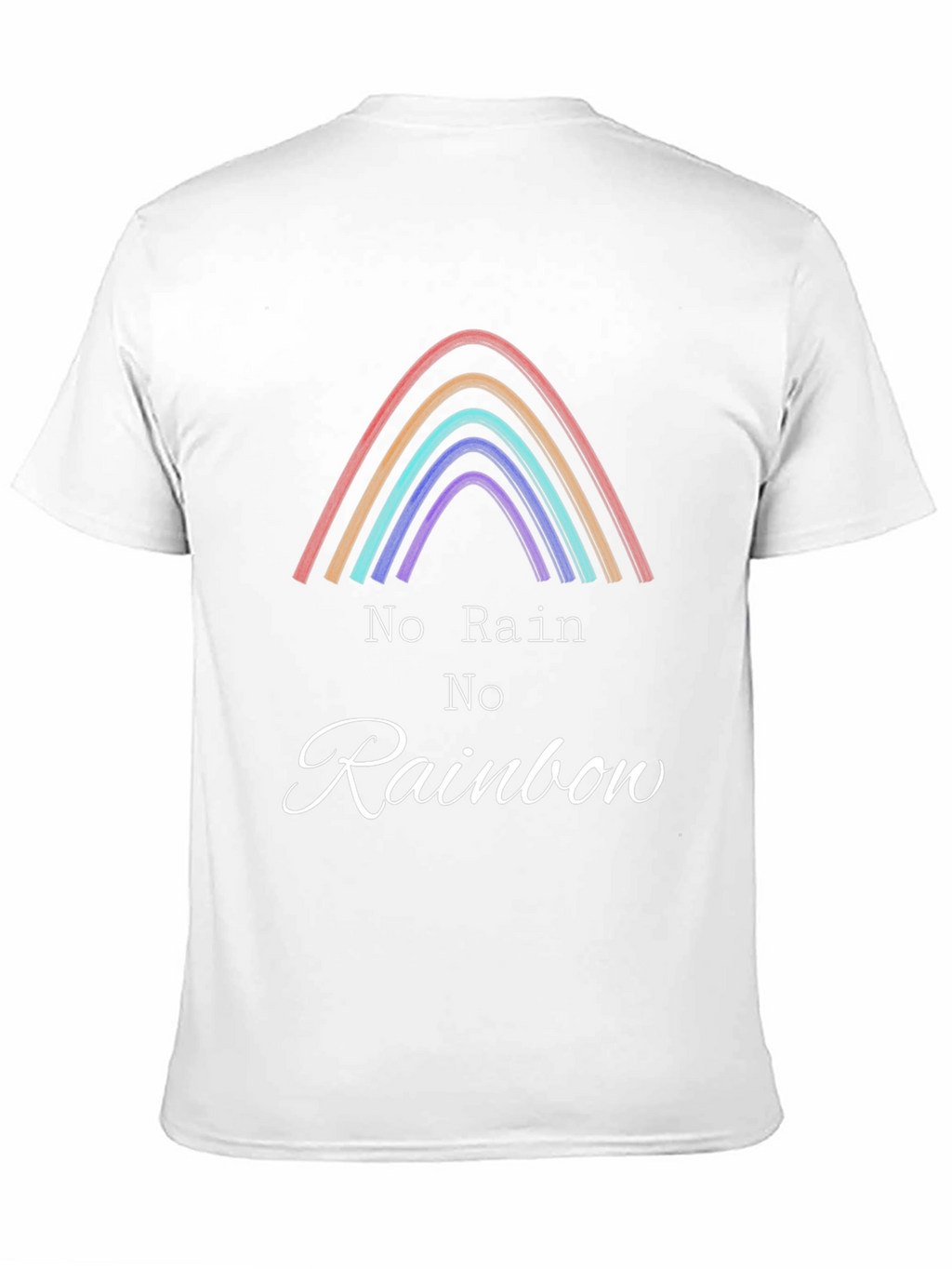 No Rain No Rainbow Black Graphic Tee
