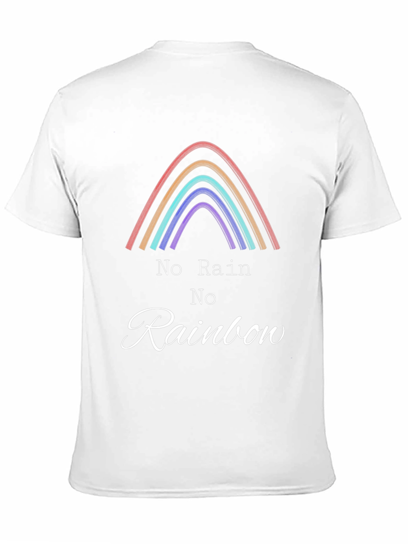No Rain No Rainbow Black Graphic Tee