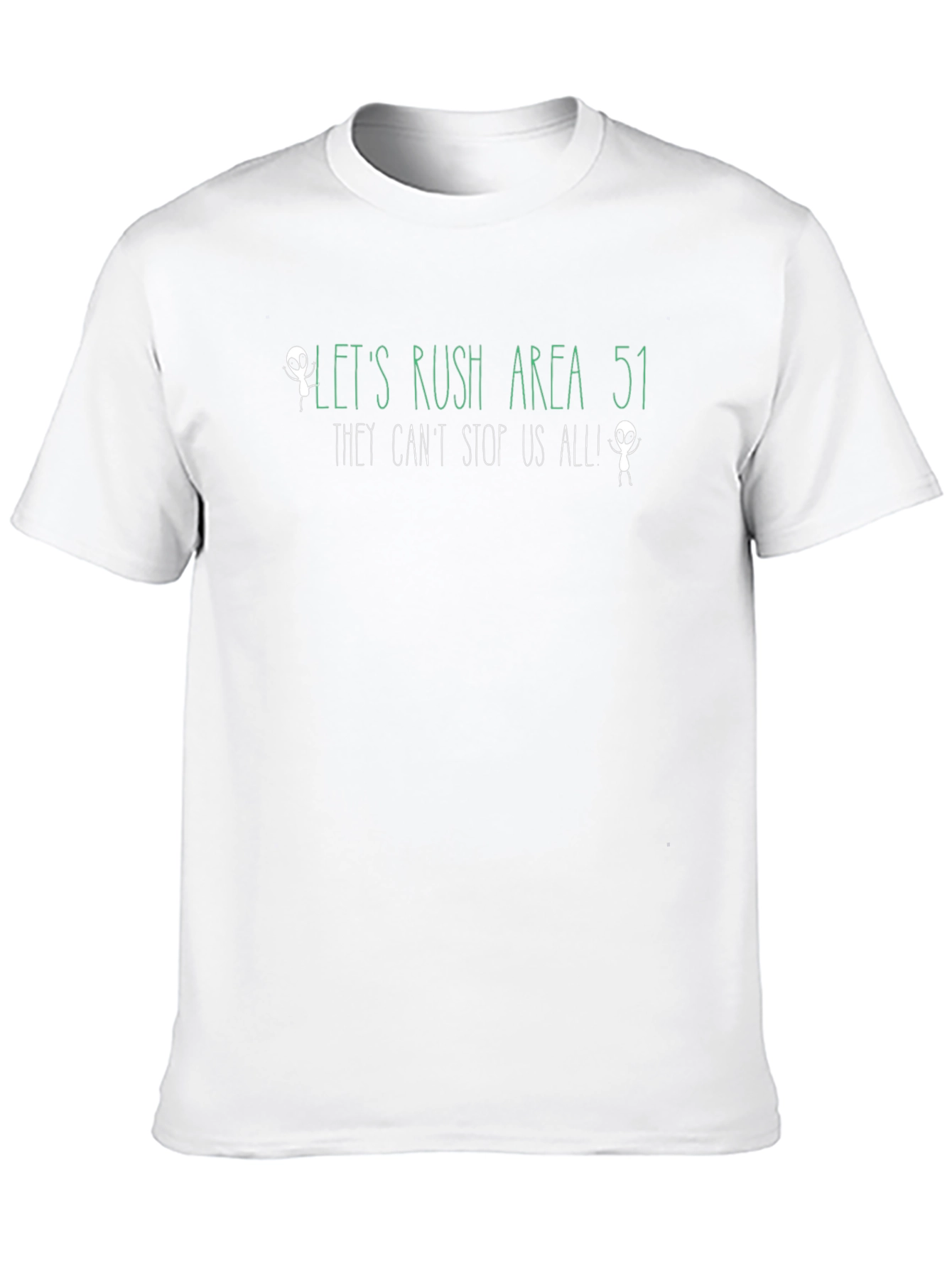Lets Rush Area 51 Alien Graphic T-Shirt
