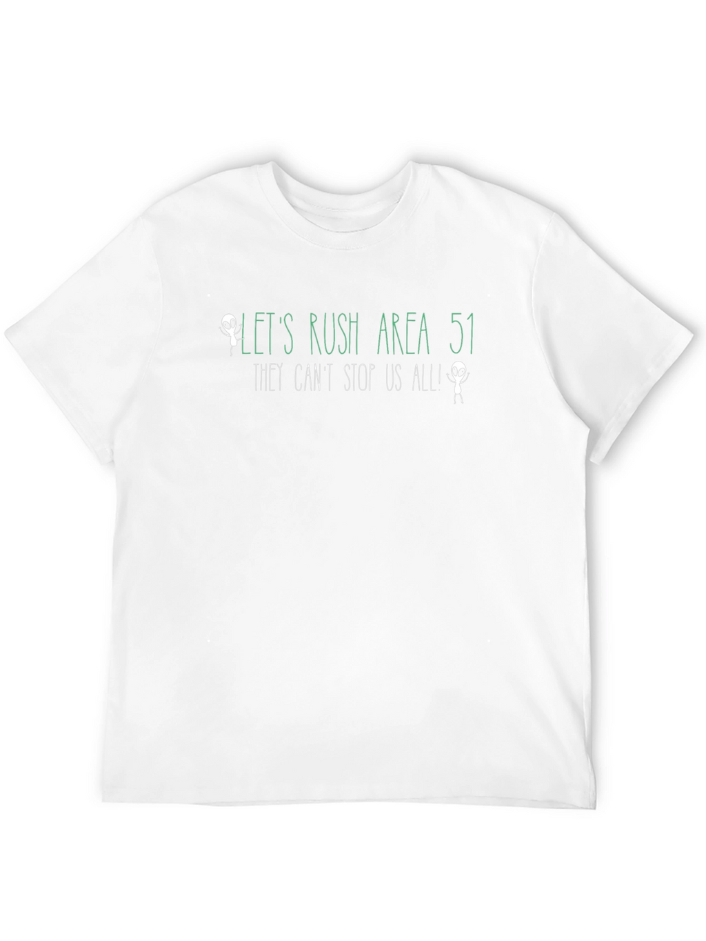 Lets Rush Area 51 Alien Graphic T-Shirt