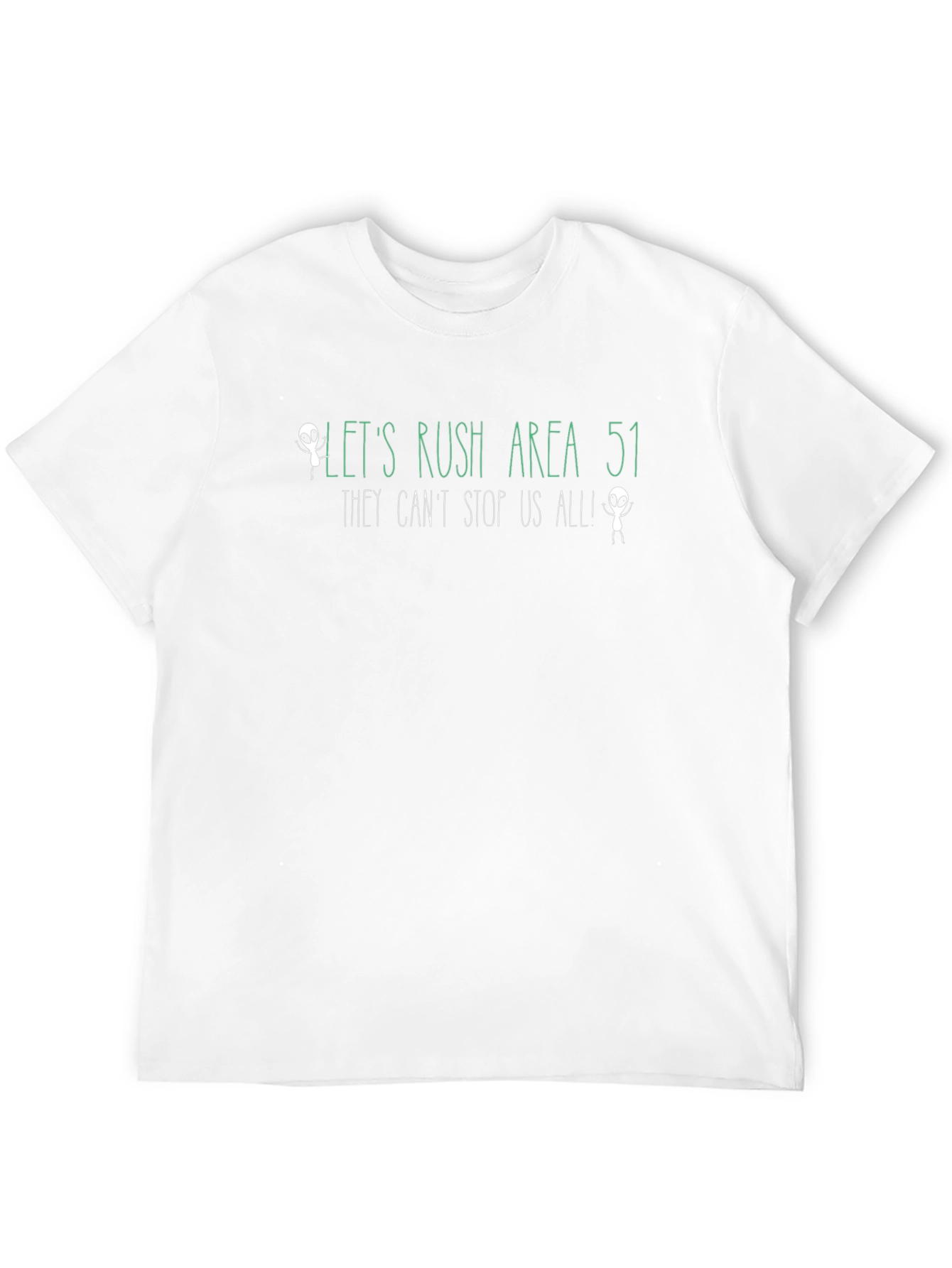 Lets Rush Area 51 Alien Graphic T-Shirt
