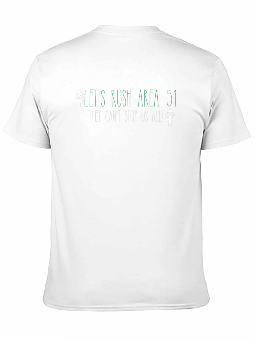 Lets Rush Area 51 Alien Graphic T-Shirt