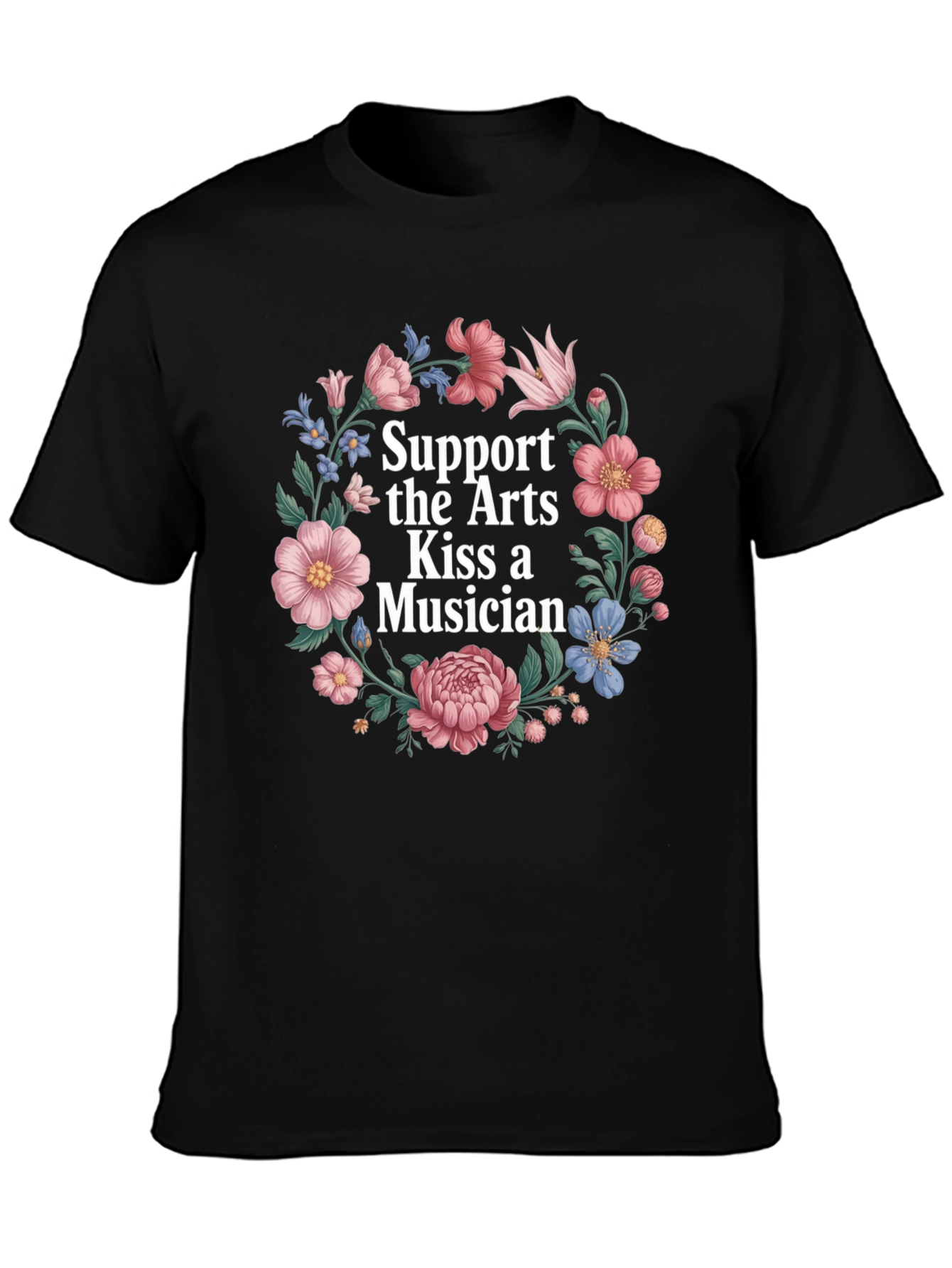 Support the Arts Floral Graphic Tee