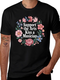Support the Arts Floral Graphic Tee