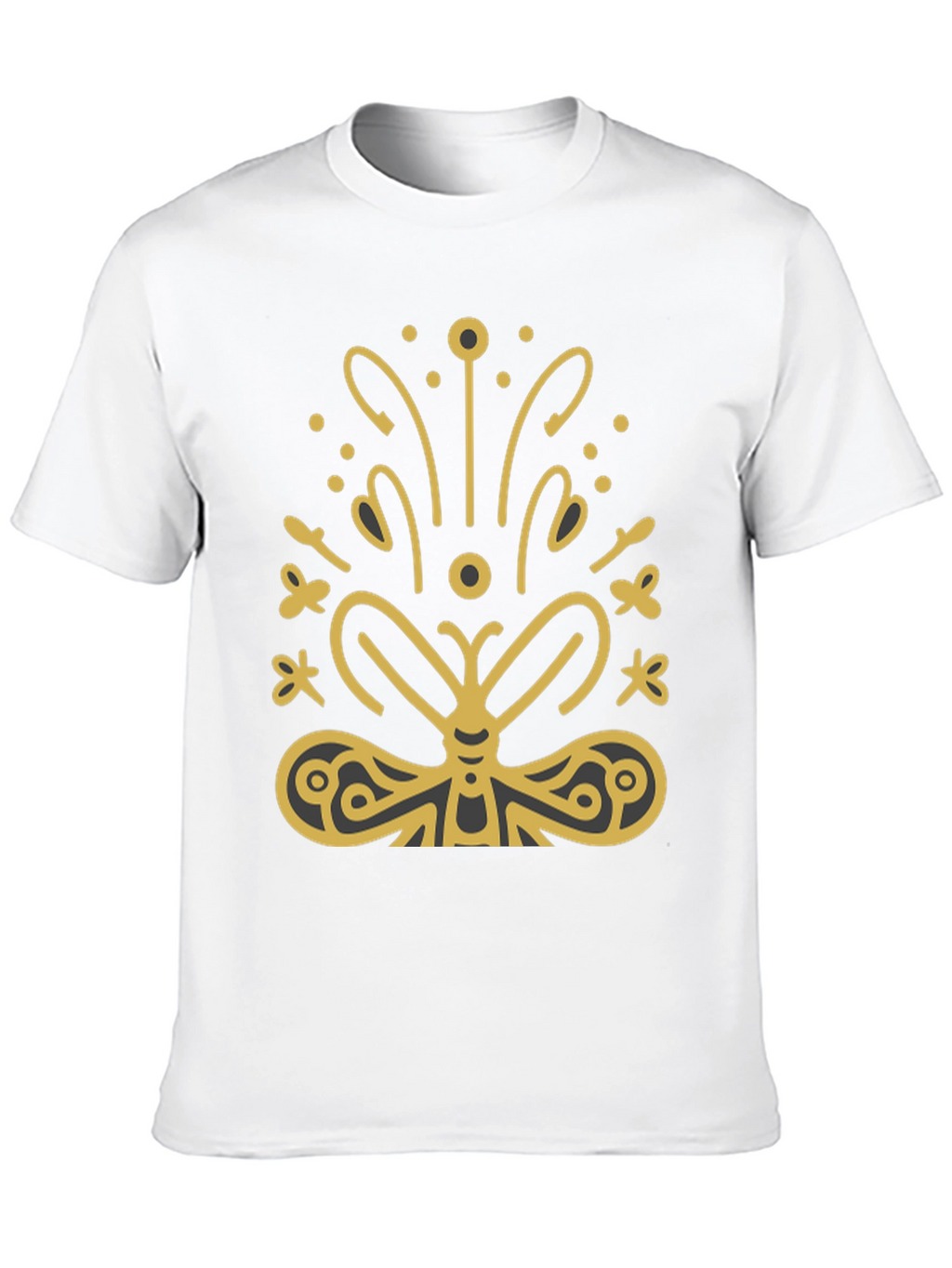 Butterfly Graphic Tee - Stylish Black T-Shirt