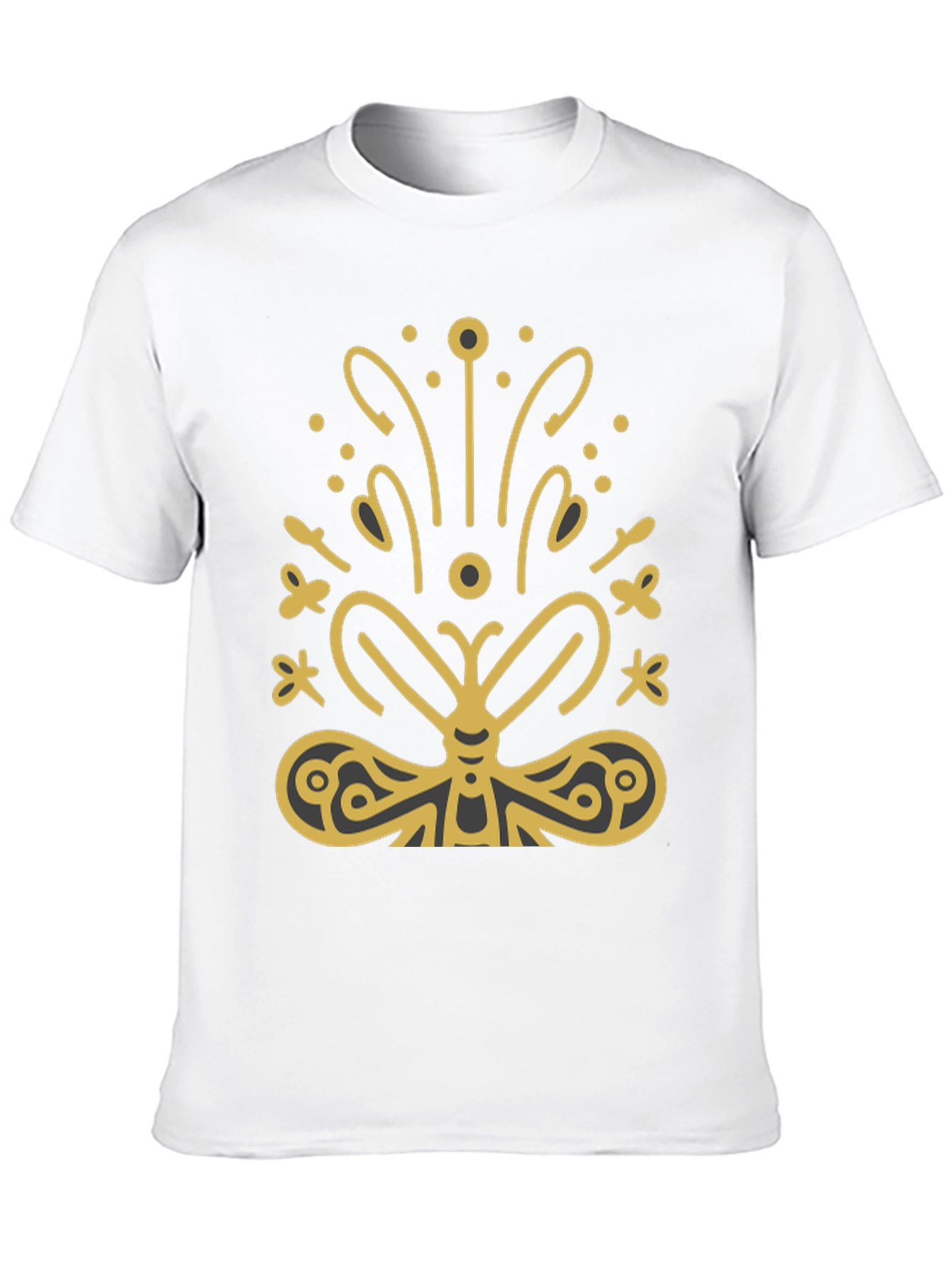 Butterfly Graphic Tee - Stylish Black T-Shirt