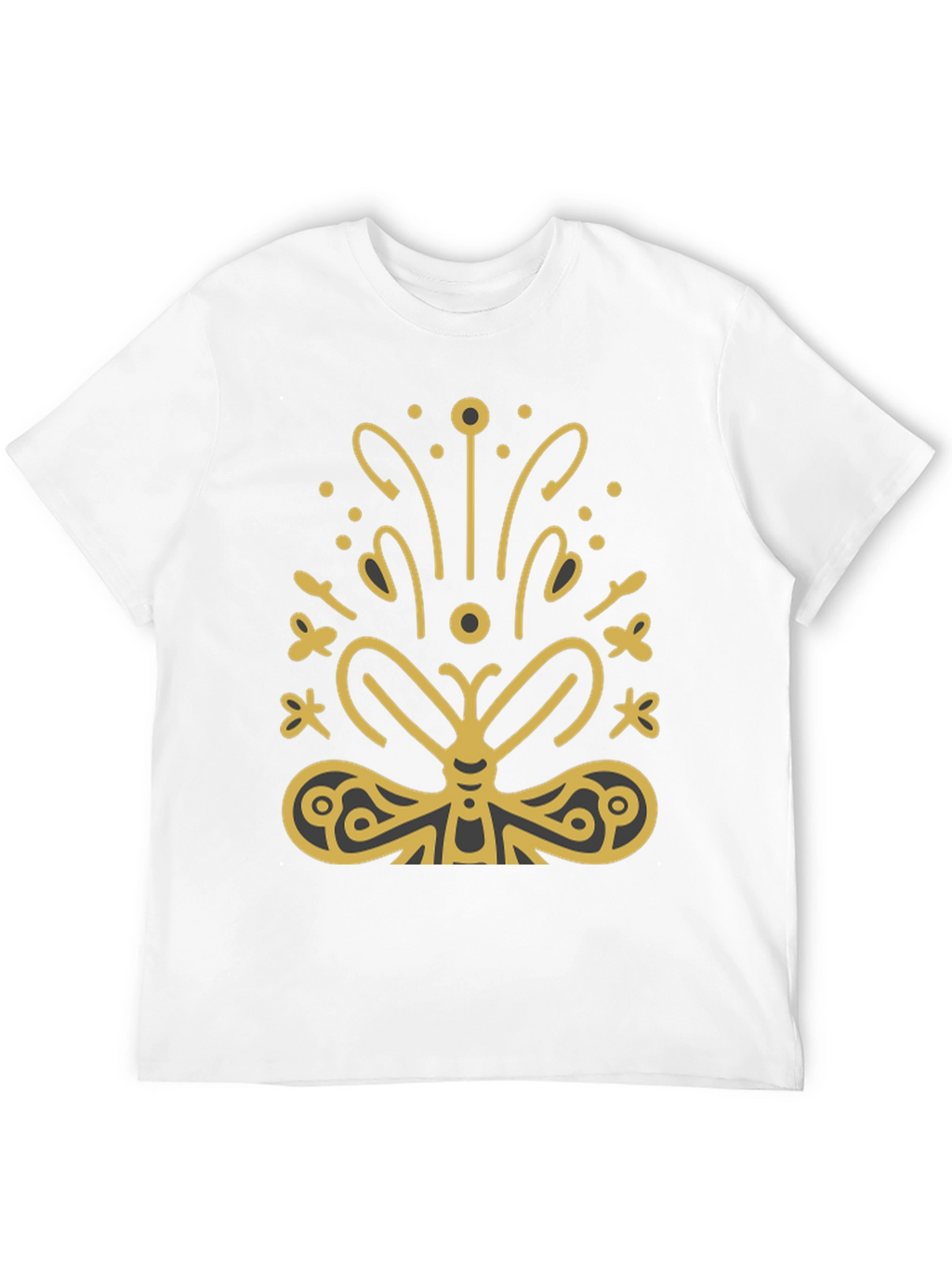 Butterfly Graphic Tee - Stylish Black T-Shirt
