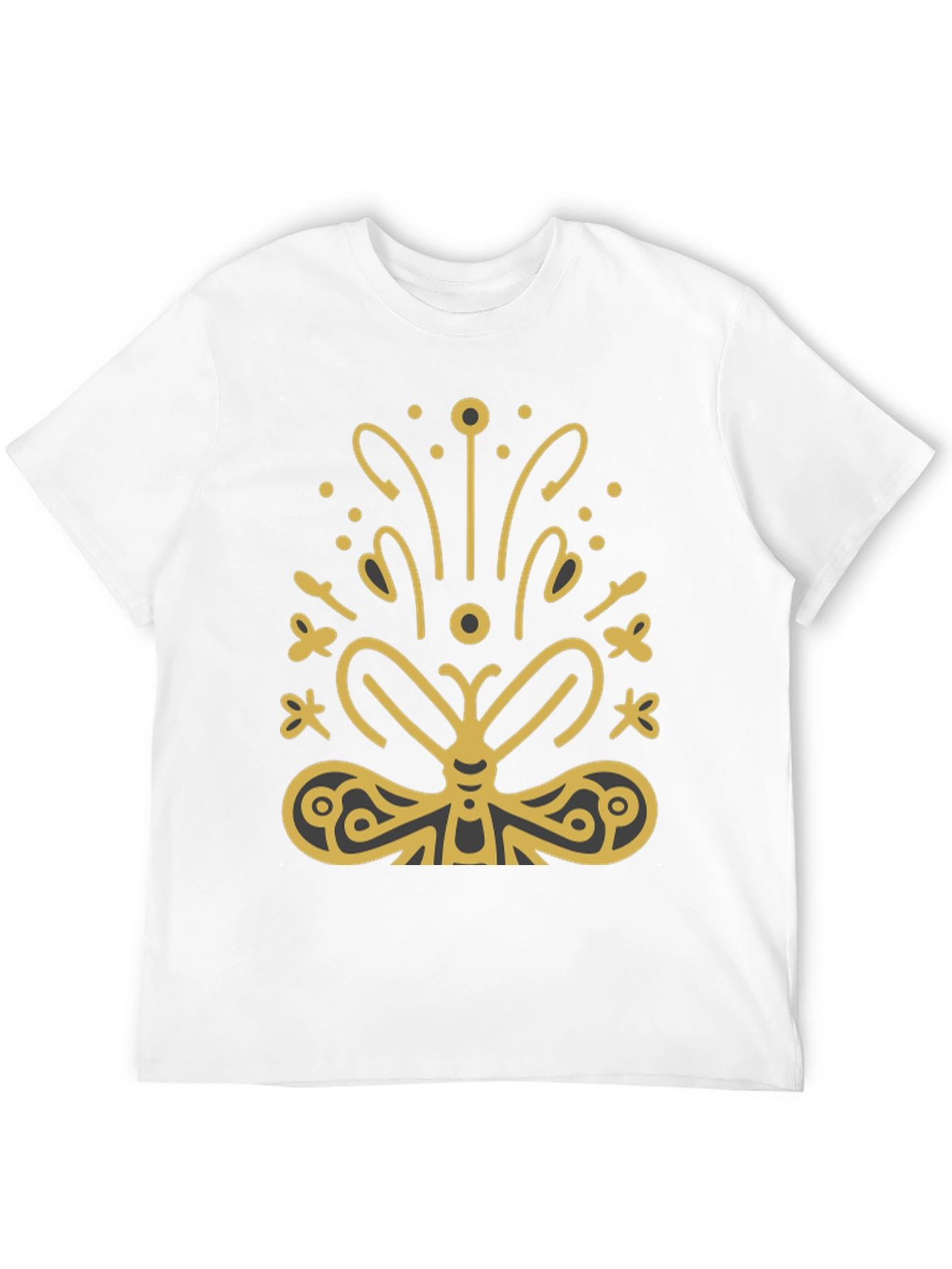 Butterfly Graphic Tee - Stylish Black T-Shirt