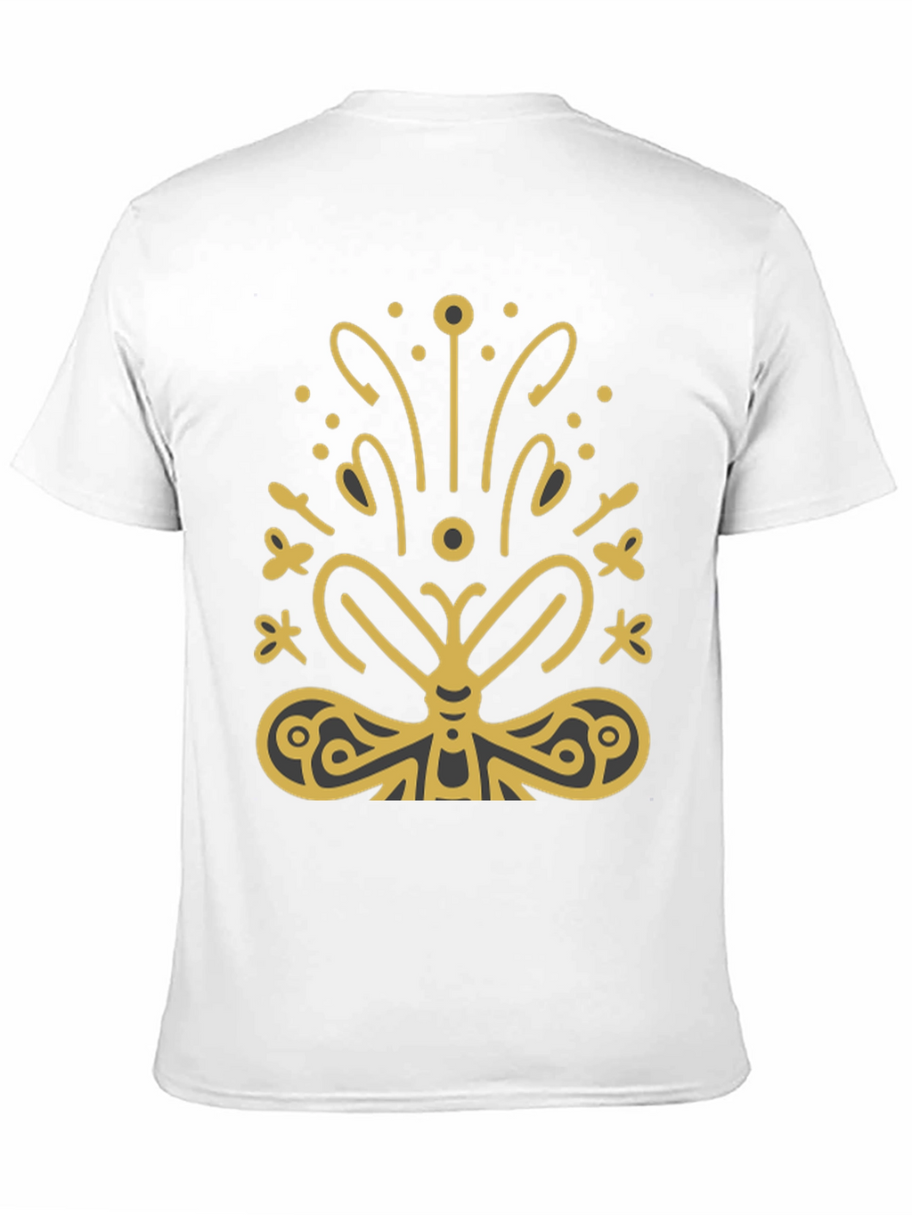 Butterfly Graphic Tee - Stylish Black T-Shirt