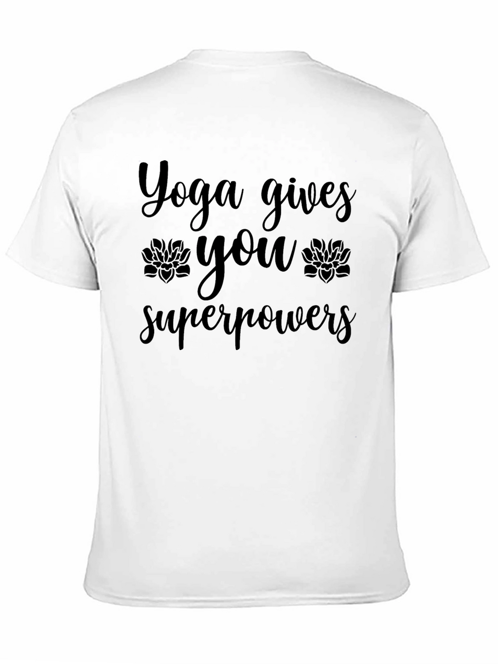 Yoga Superpowers Black T-Shirt