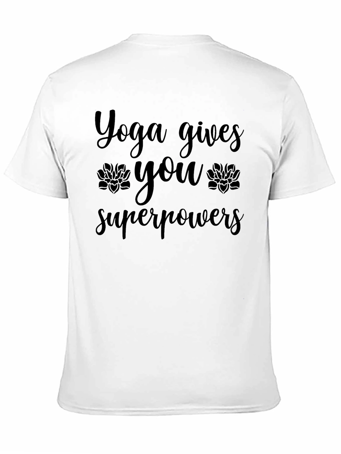 Yoga Superpowers Black T-Shirt