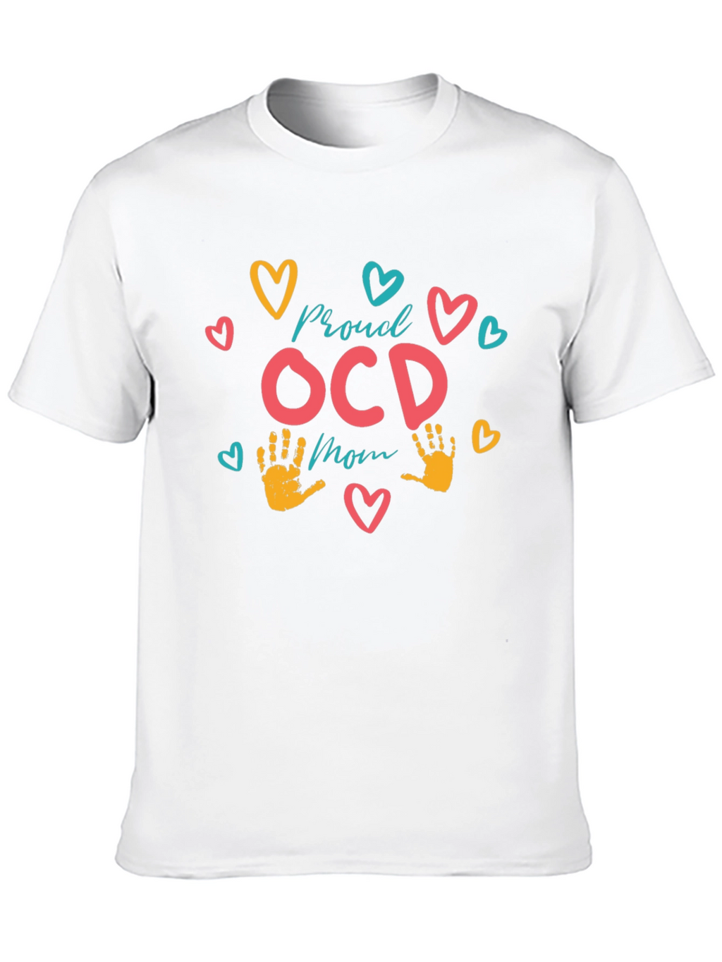Proud OCD Mom T-Shirt - Black