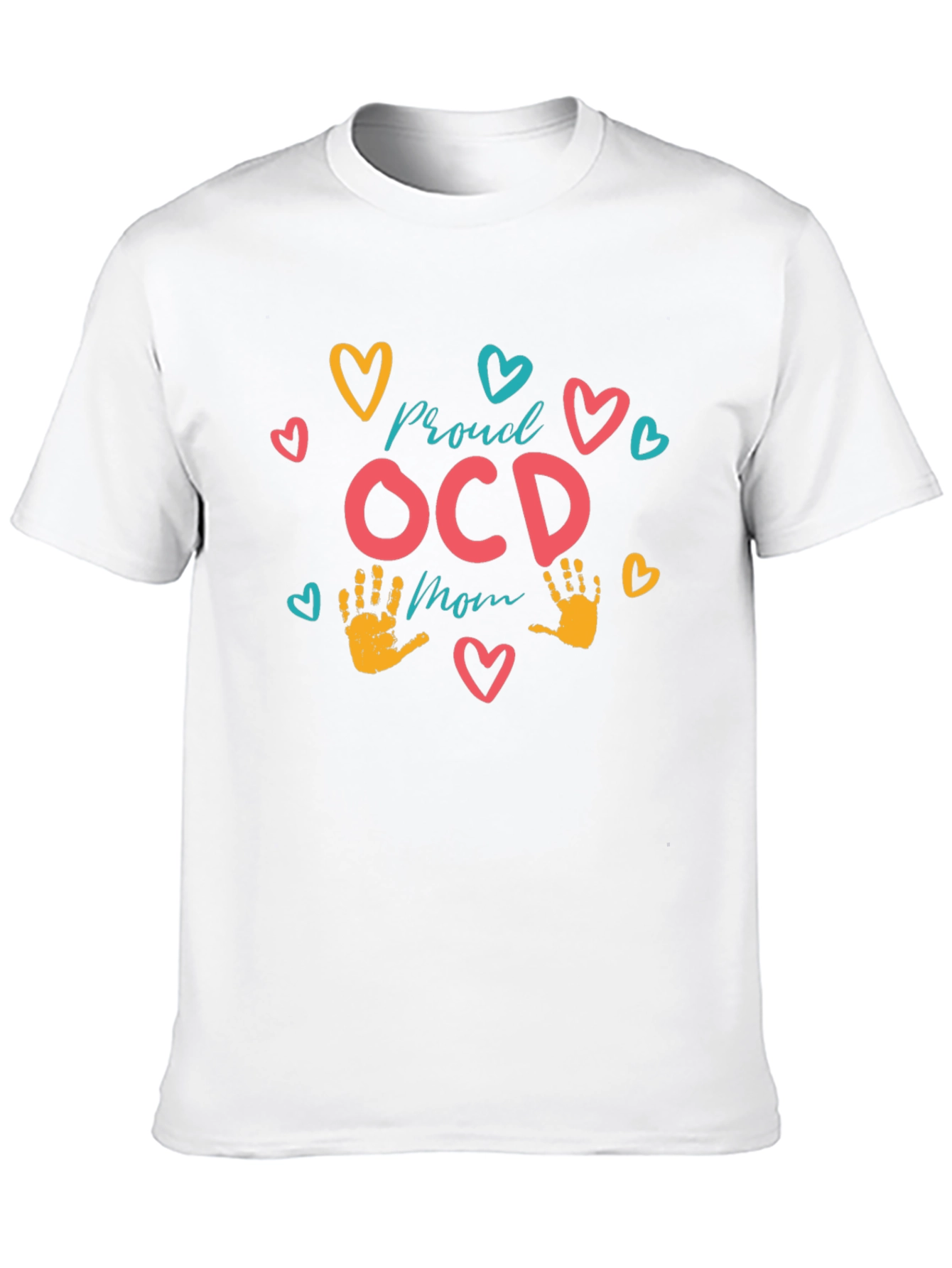 Proud OCD Mom T-Shirt - Black