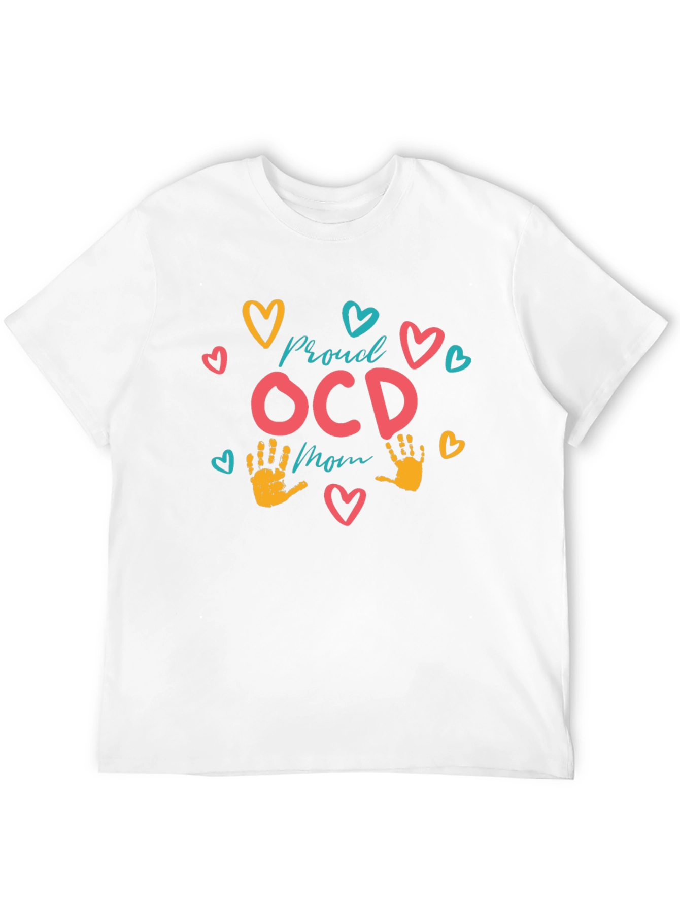 Proud OCD Mom T-Shirt - Black