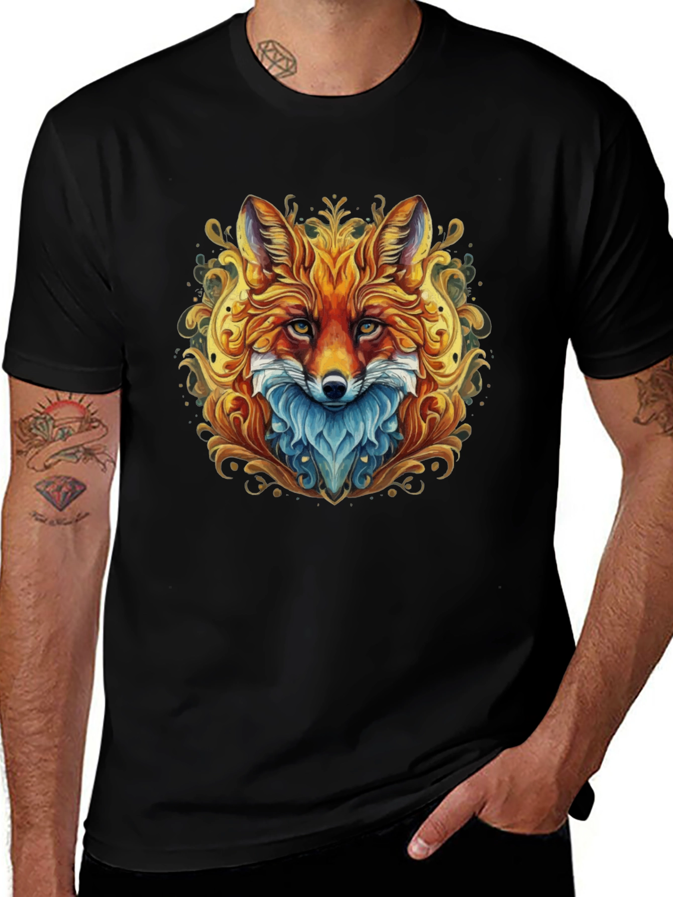 Fox Art Graphic T-Shirt - Unique Design