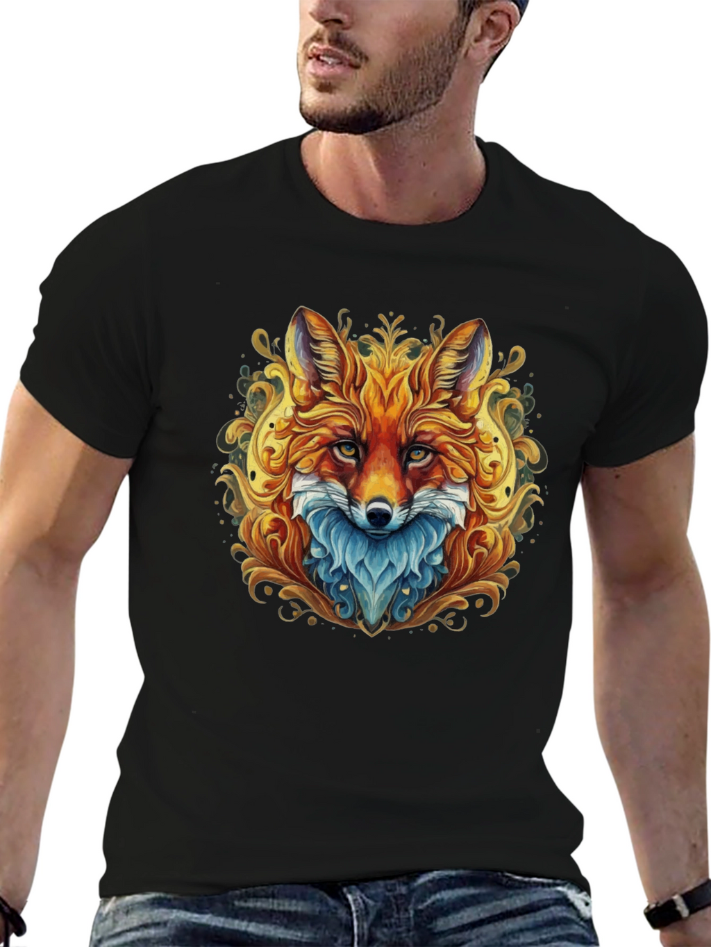 Fox Art Graphic T-Shirt - Unique Design