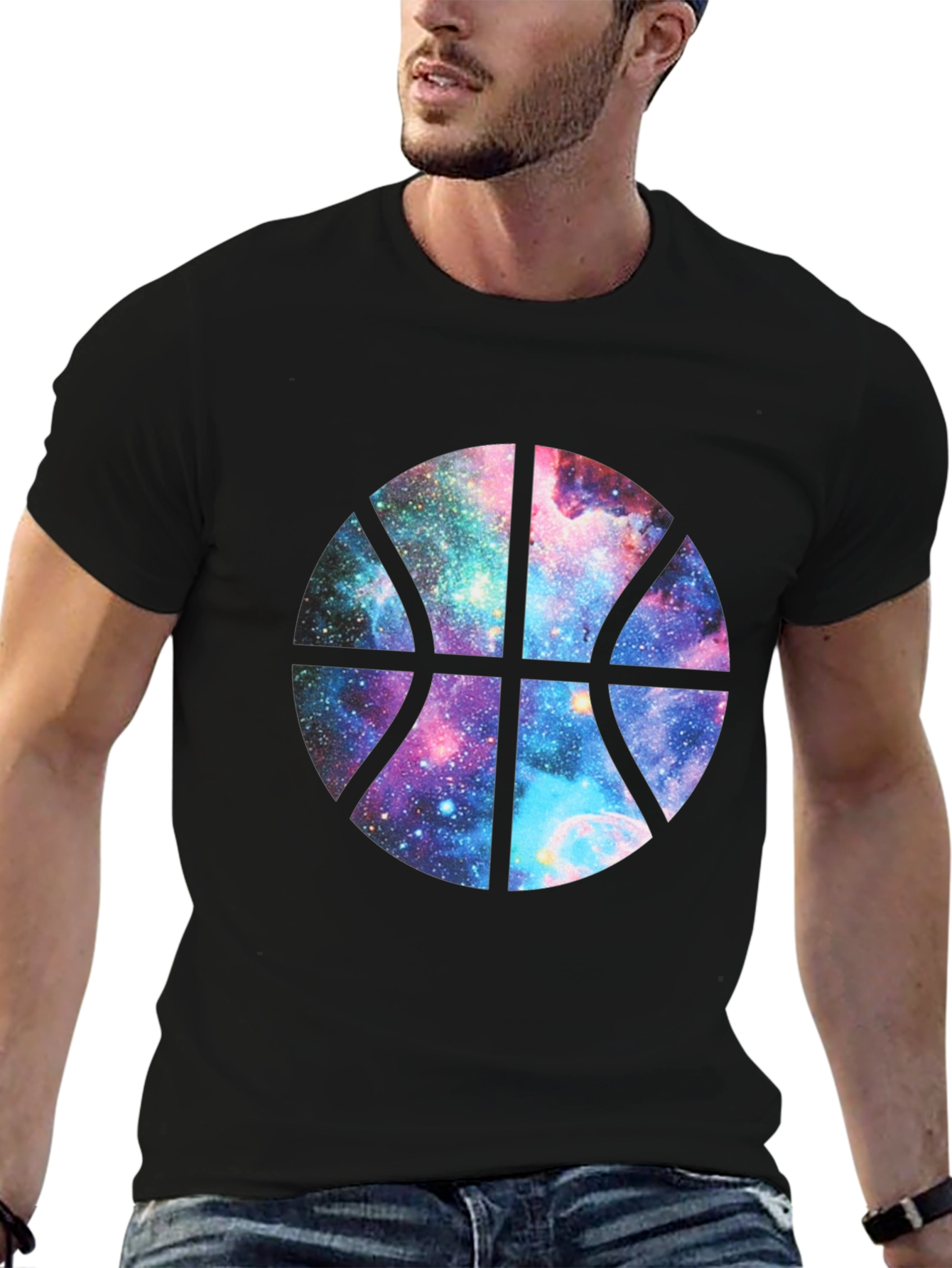 Galaxy Basketball Graphic T-Shirt