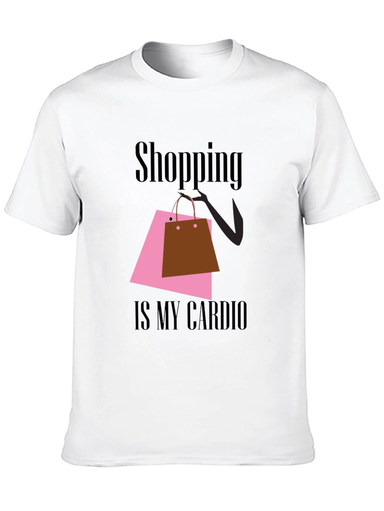 Shopping is My Cardio Black T-Shirt