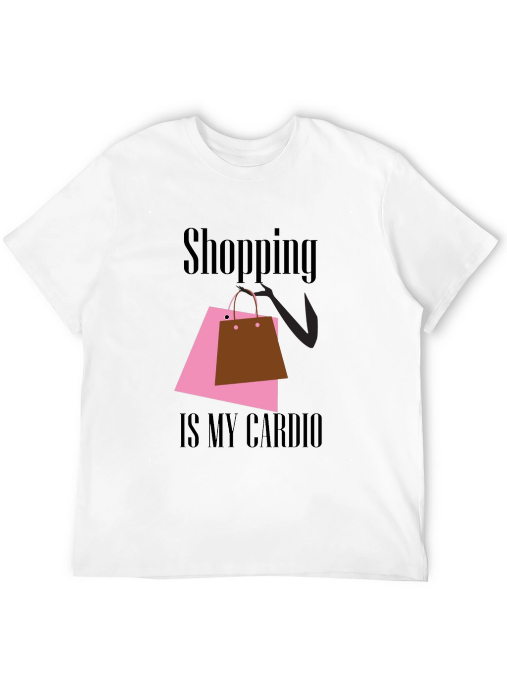 Shopping is My Cardio Black T-Shirt