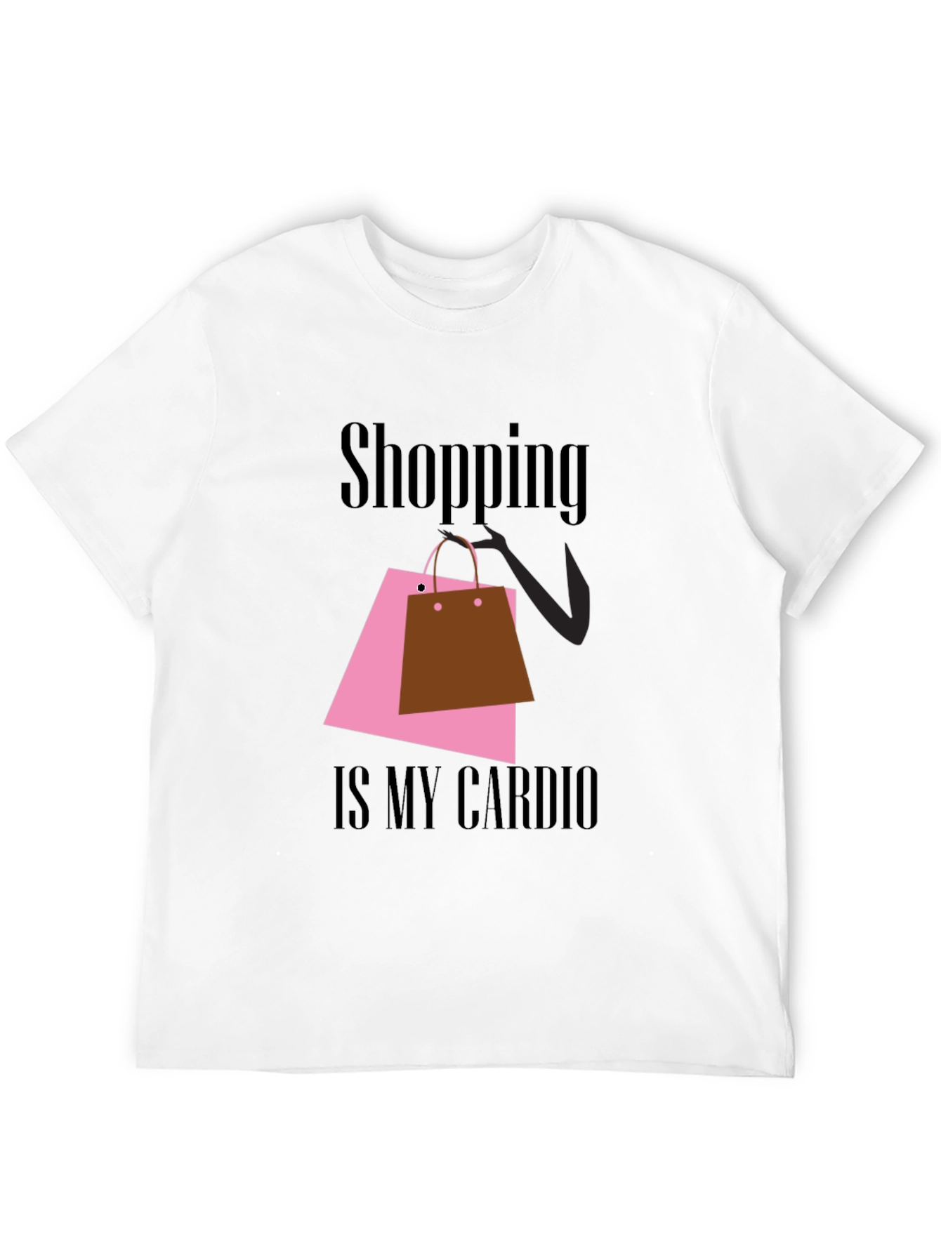 Shopping is My Cardio Black T-Shirt