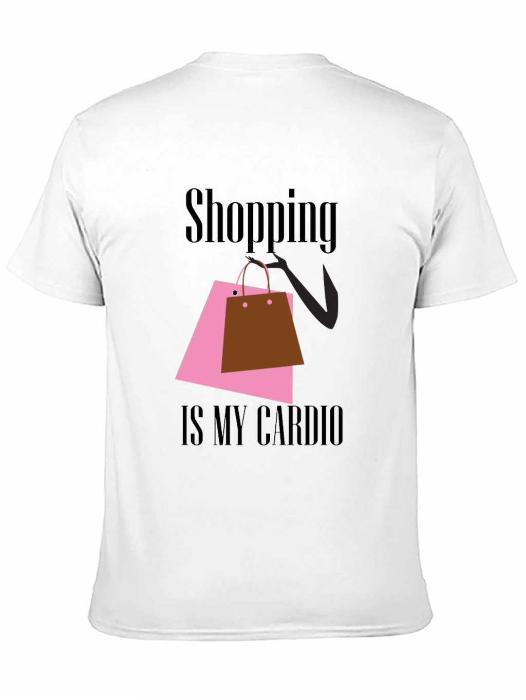 Shopping is My Cardio Black T-Shirt