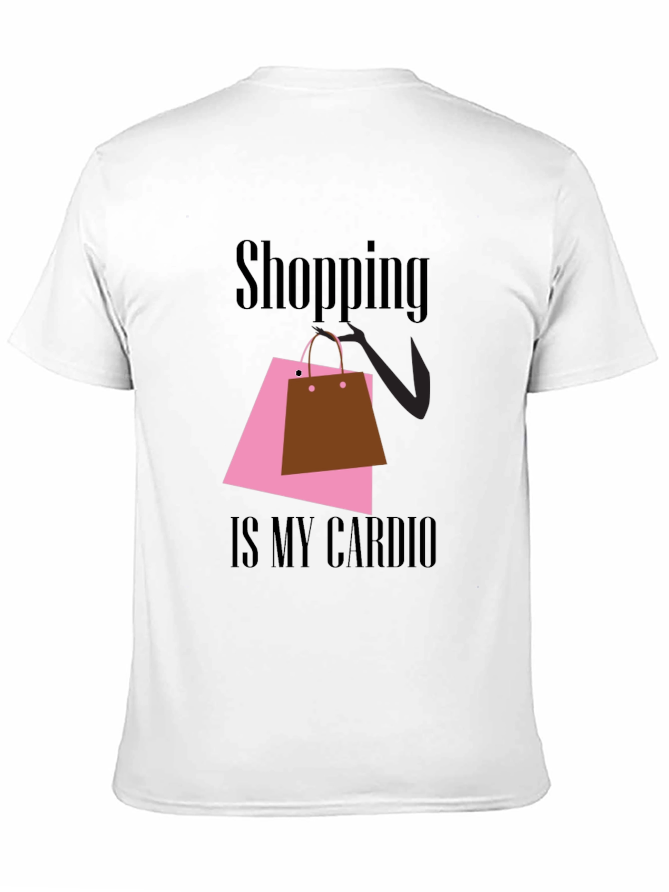 Shopping is My Cardio Black T-Shirt