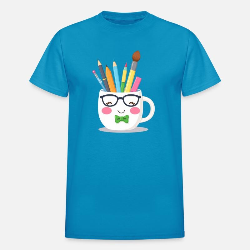 Cute Artistic Mug with Colorful Writing Tools
