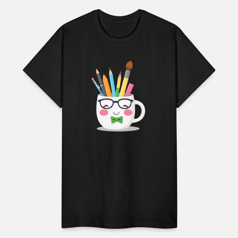 Cute Artistic Mug with Colorful Writing Tools