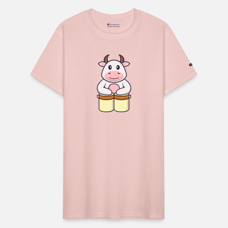 Cute Cow Is Playing Drums