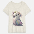 Cute Monk Parakeet Quaker Parrot Bird Flower Crown