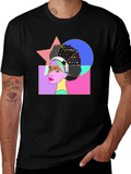 Retro Pop Art Afro Graphic Tee