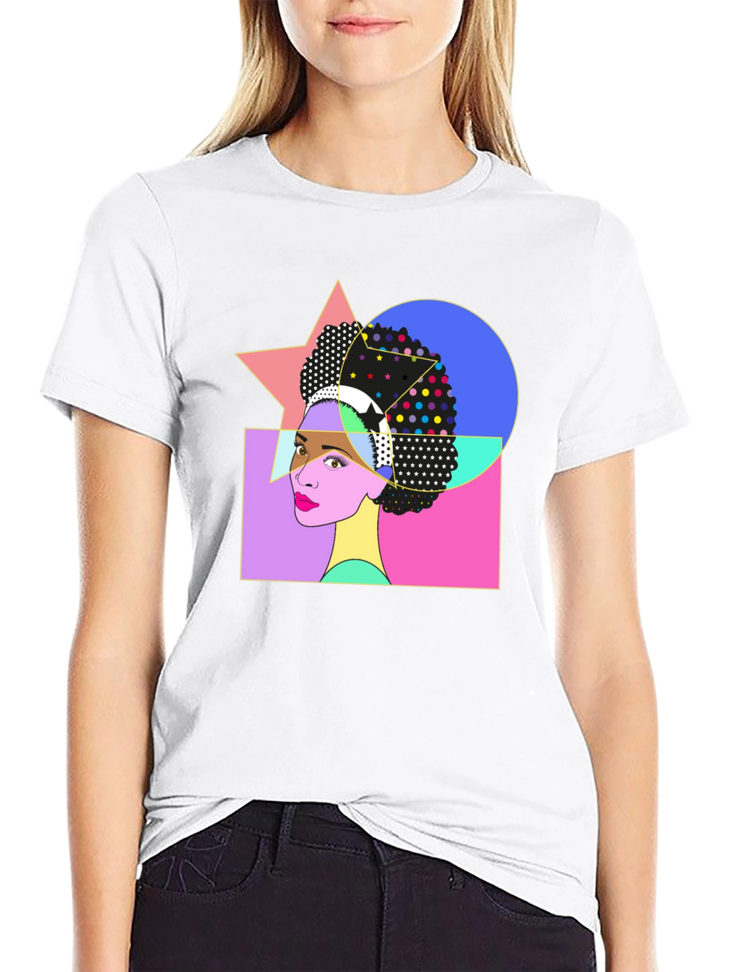 Retro Pop Art Afro Graphic Tee