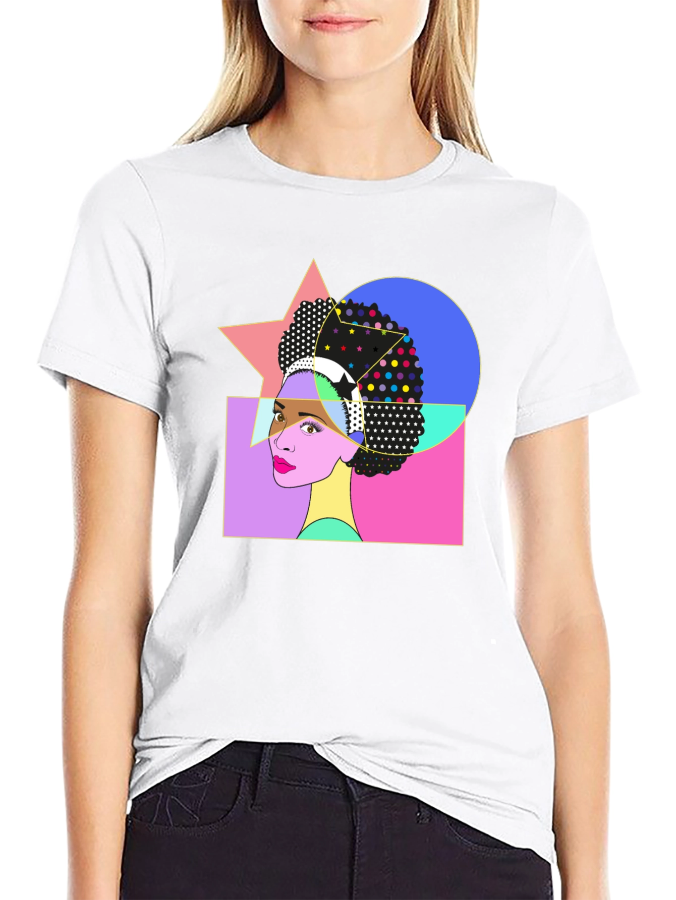 Retro Pop Art Afro Graphic Tee