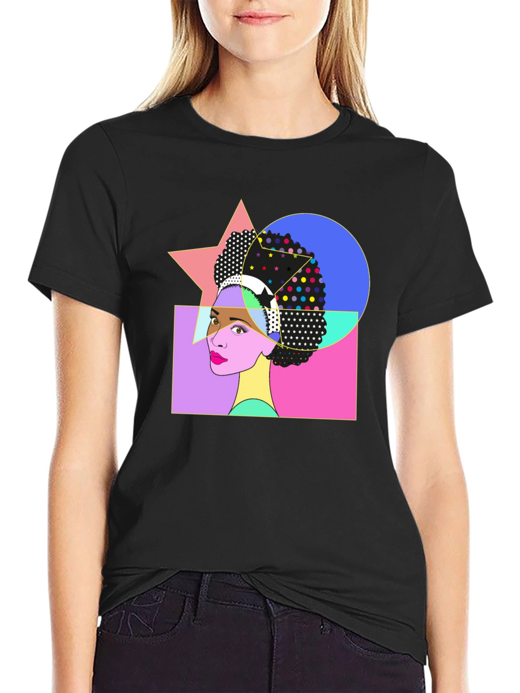 Retro Pop Art Afro Graphic Tee
