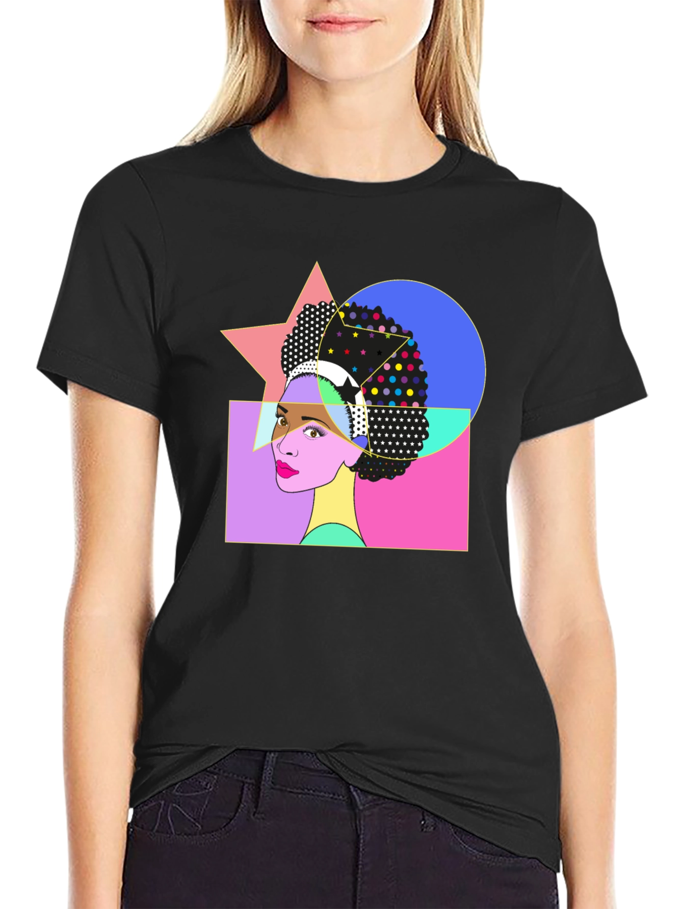 Retro Pop Art Afro Graphic Tee