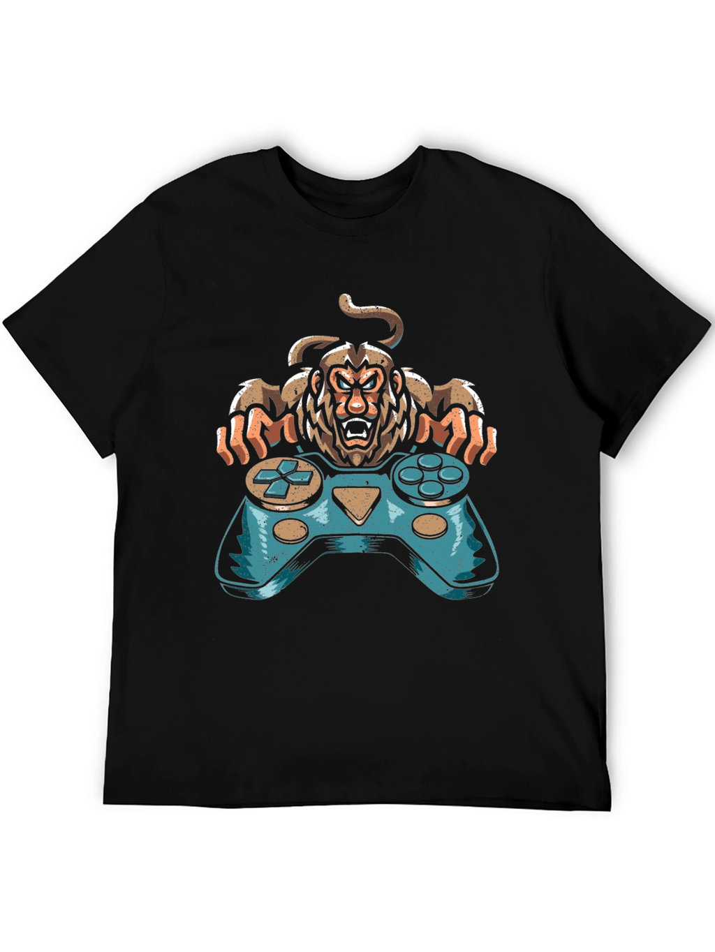 Gamer Monkey Graphic Tee - Cool Console Design