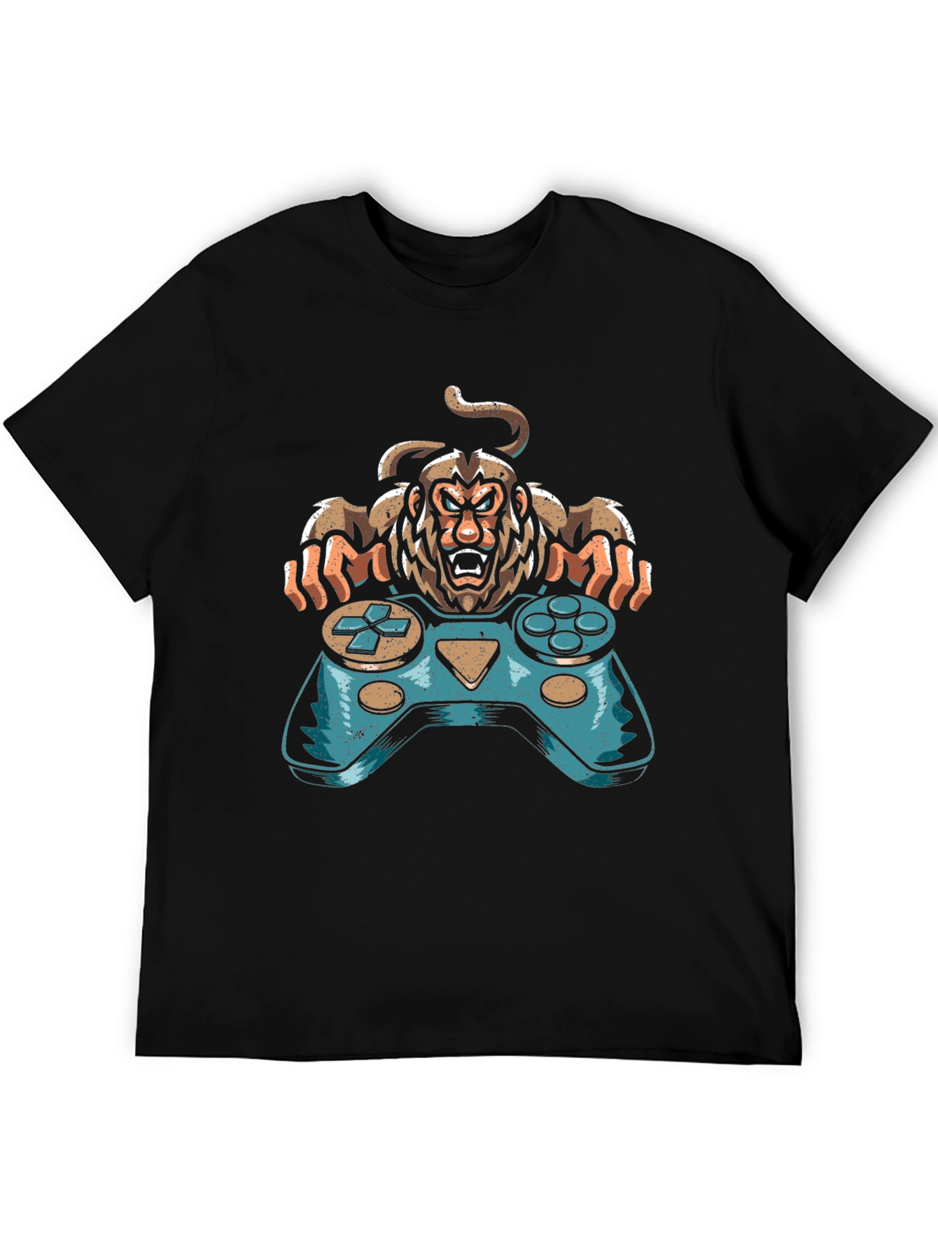 Gamer Monkey Graphic Tee - Cool Console Design