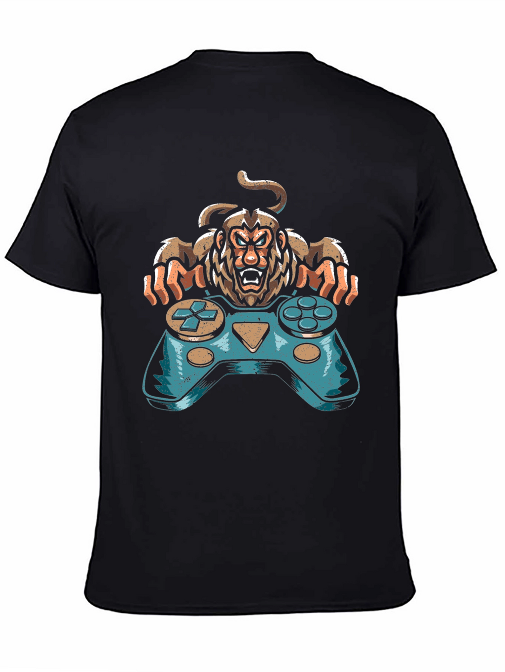 Gamer Monkey Graphic Tee - Cool Console Design