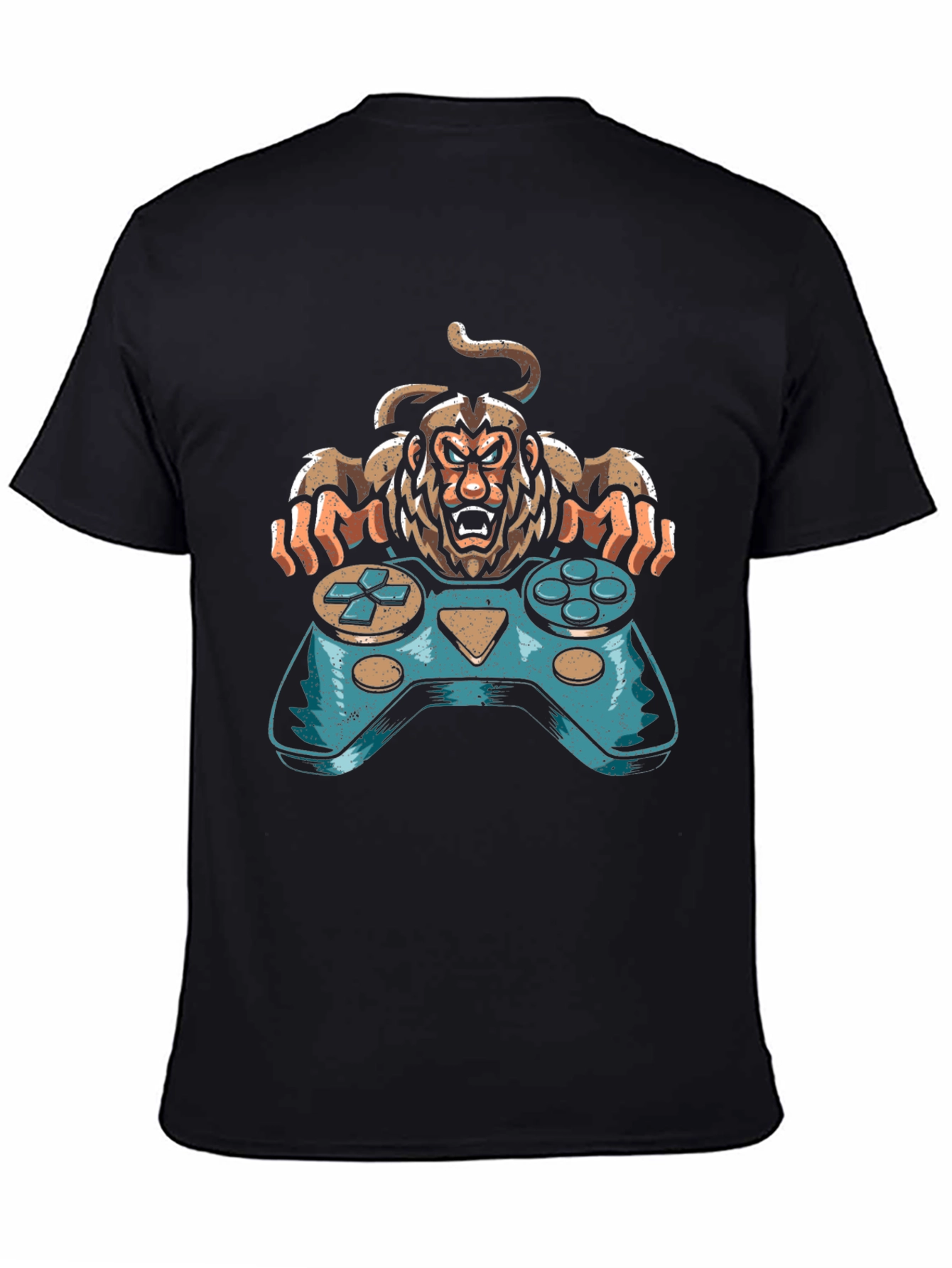 Gamer Monkey Graphic Tee - Cool Console Design