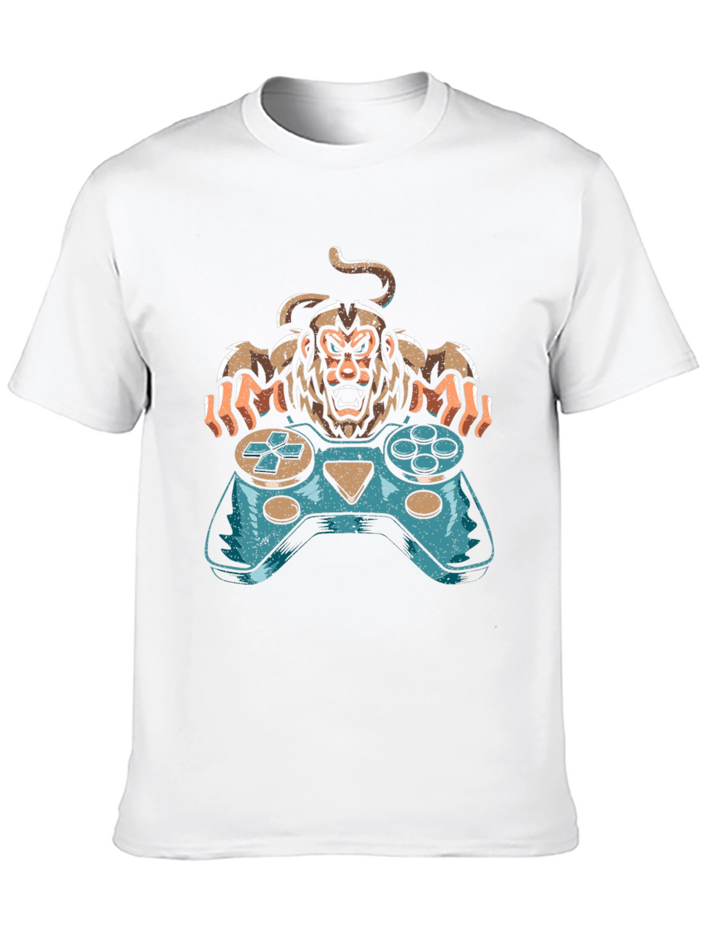 Gamer Monkey Graphic Tee - Cool Console Design