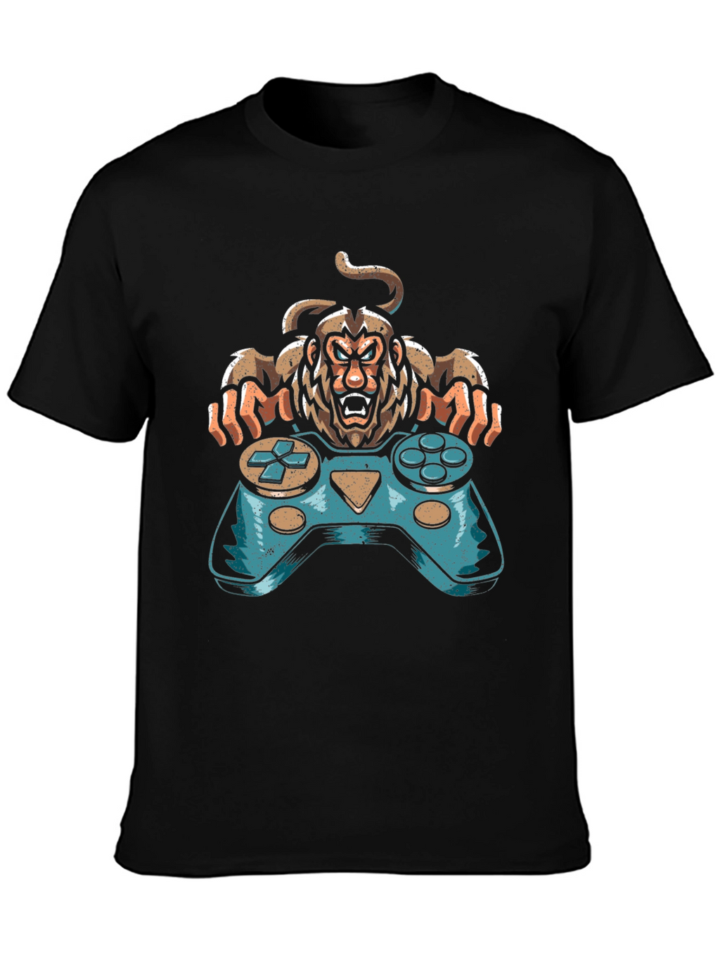 Gamer Monkey Graphic Tee - Cool Console Design