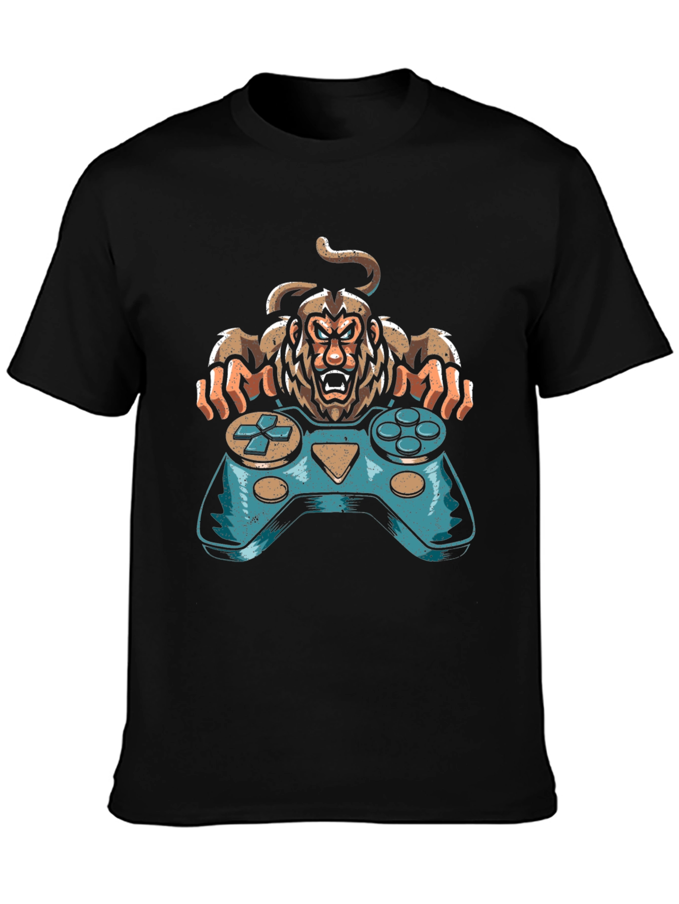 Gamer Monkey Graphic Tee - Cool Console Design