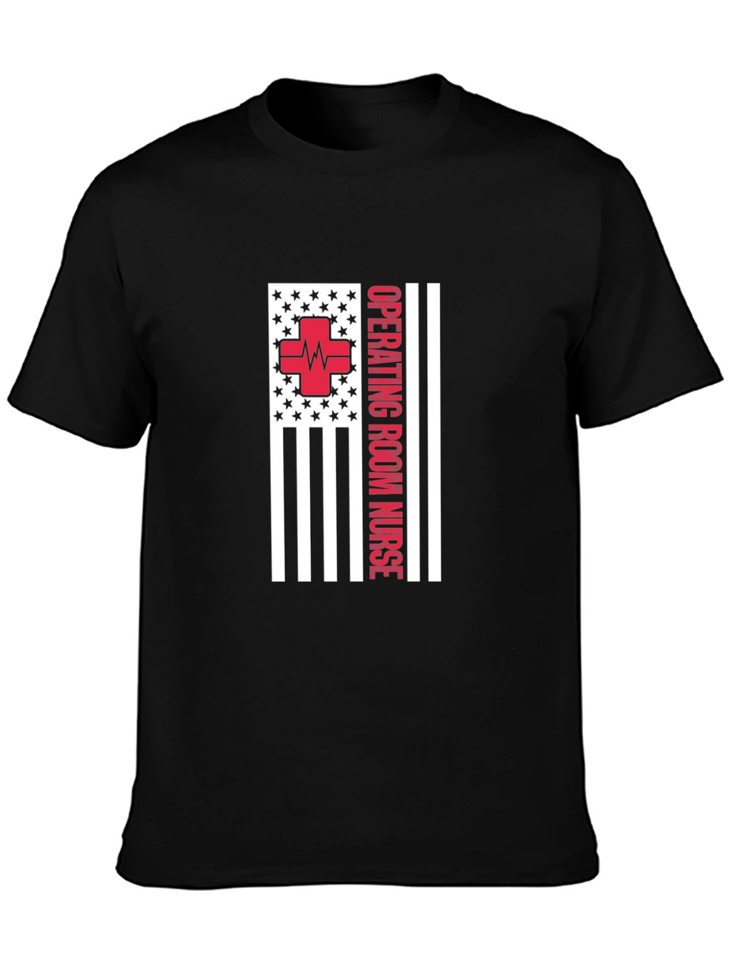 Operating Room Nurse American Flag Tee